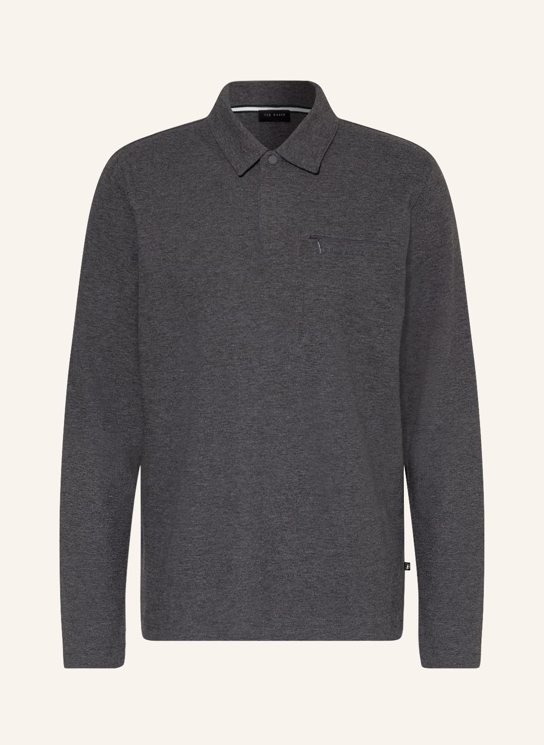 Image of Ted Baker Piqué-Poloshirt Wavelo Regular Fit grau