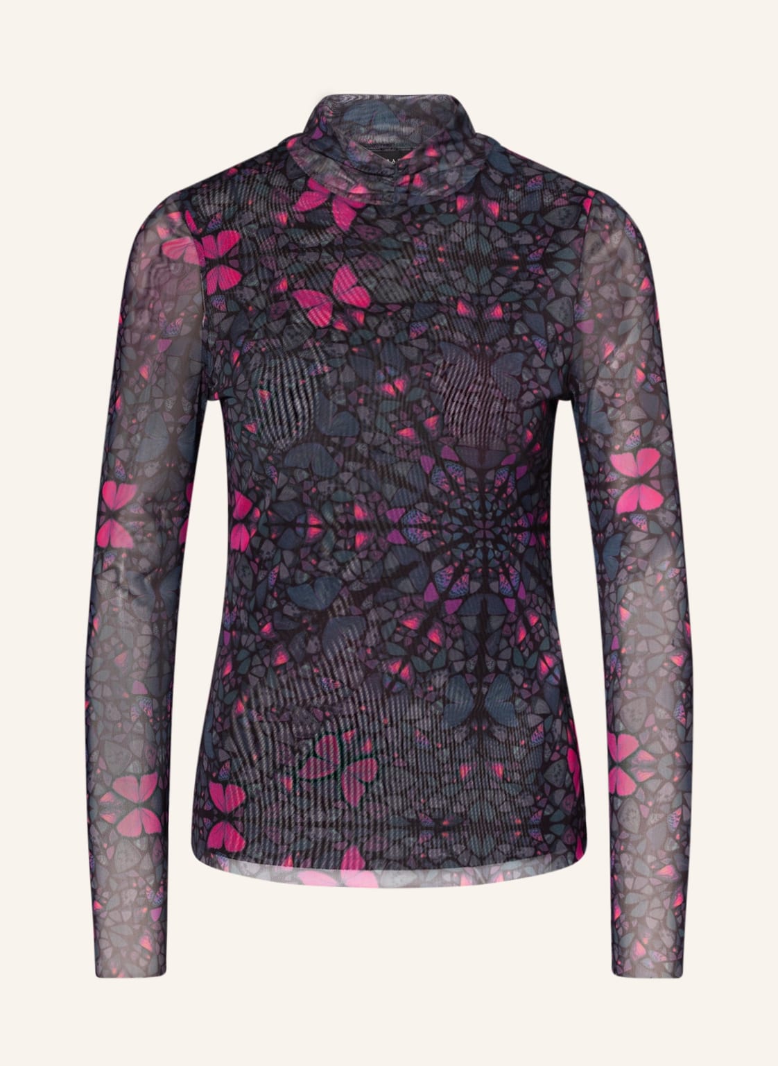 Image of Ted Baker Longsleeve Kamill Aus Mesh schwarz
