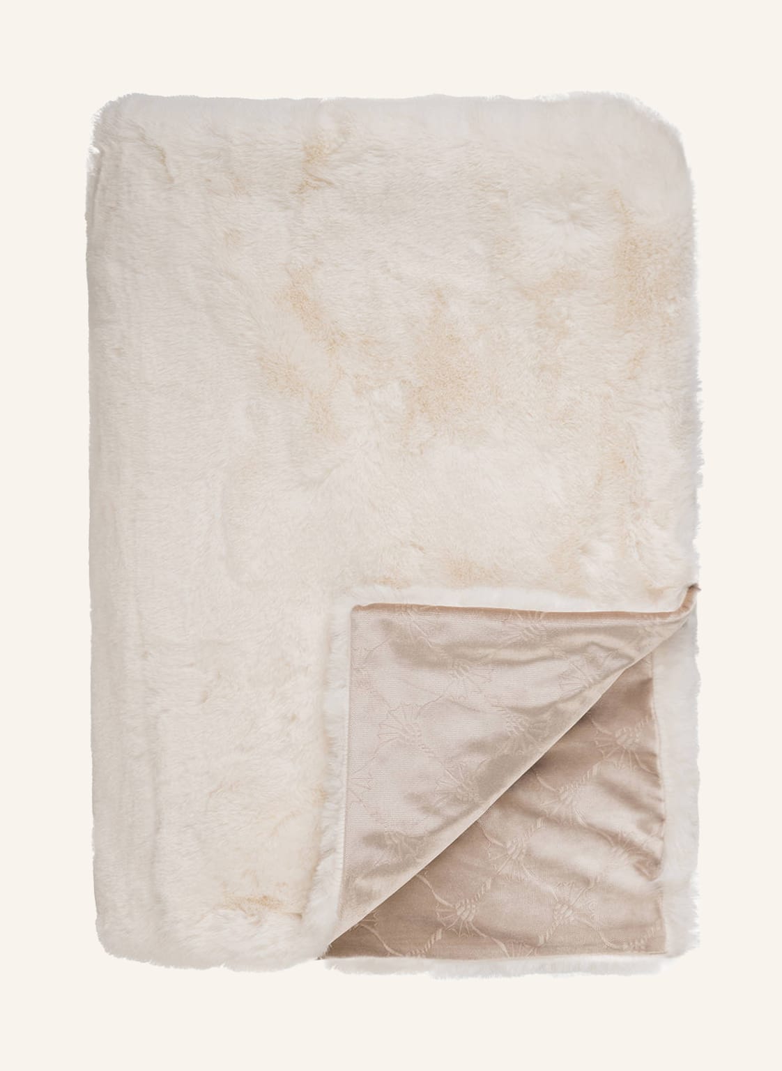 Image of Joop! Plaid Smooth Aus Kunstfell weiss