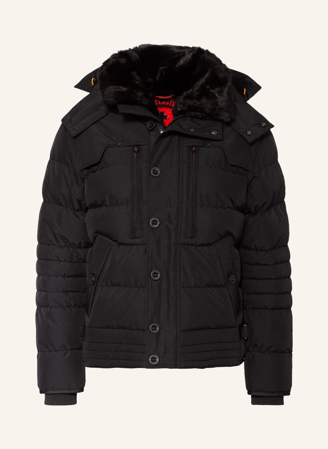 Image of Wellensteyn Steppjacke Starstream Mit Abnehmbarer Kapuze Und Kunstfellbesatz schwarz