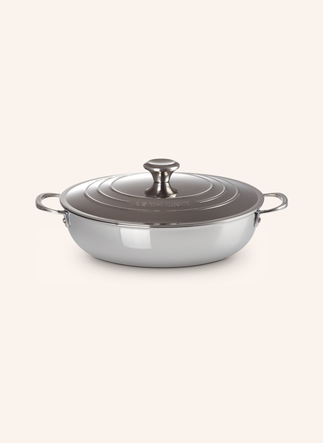 Image of Le Creuset Profipfanne 3-Ply Plus silber