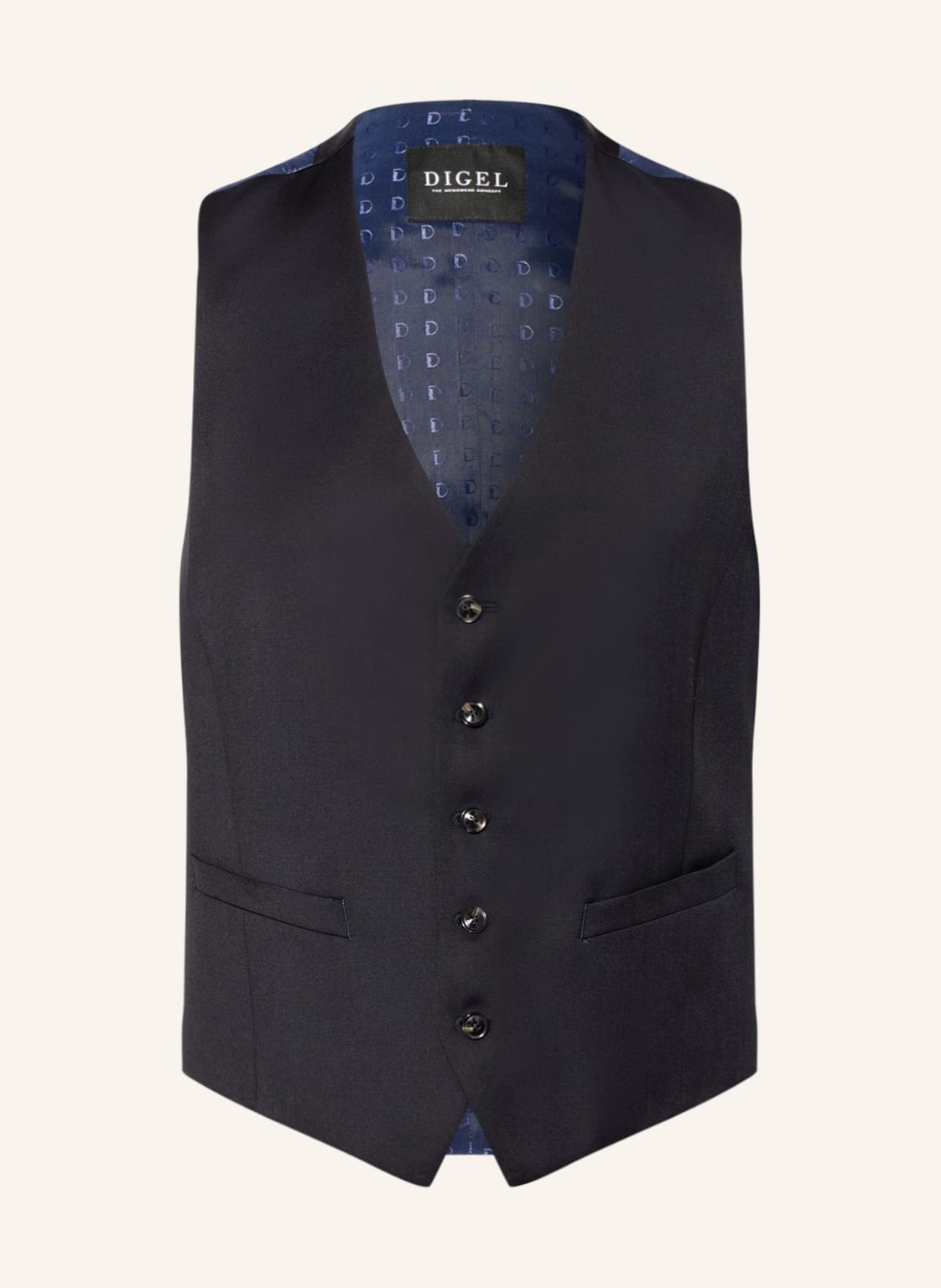 Image of Digel Anzugweste Dan Modern Fit blau