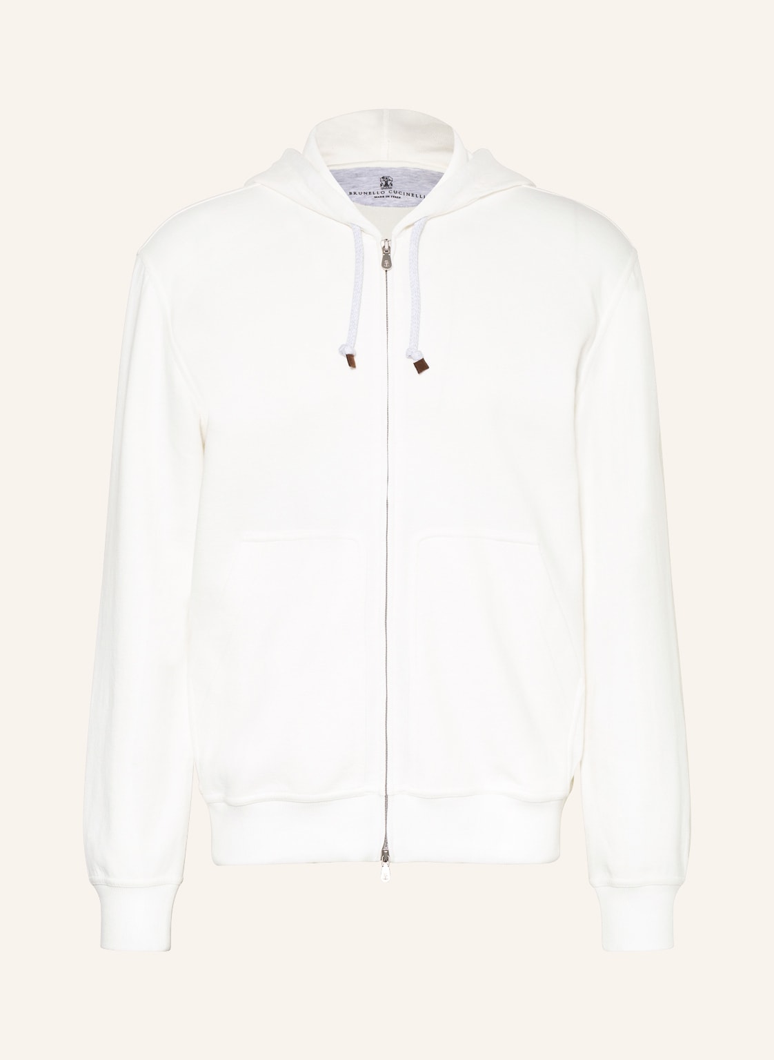 Image of Brunello Cucinelli Sweatjacke weiss