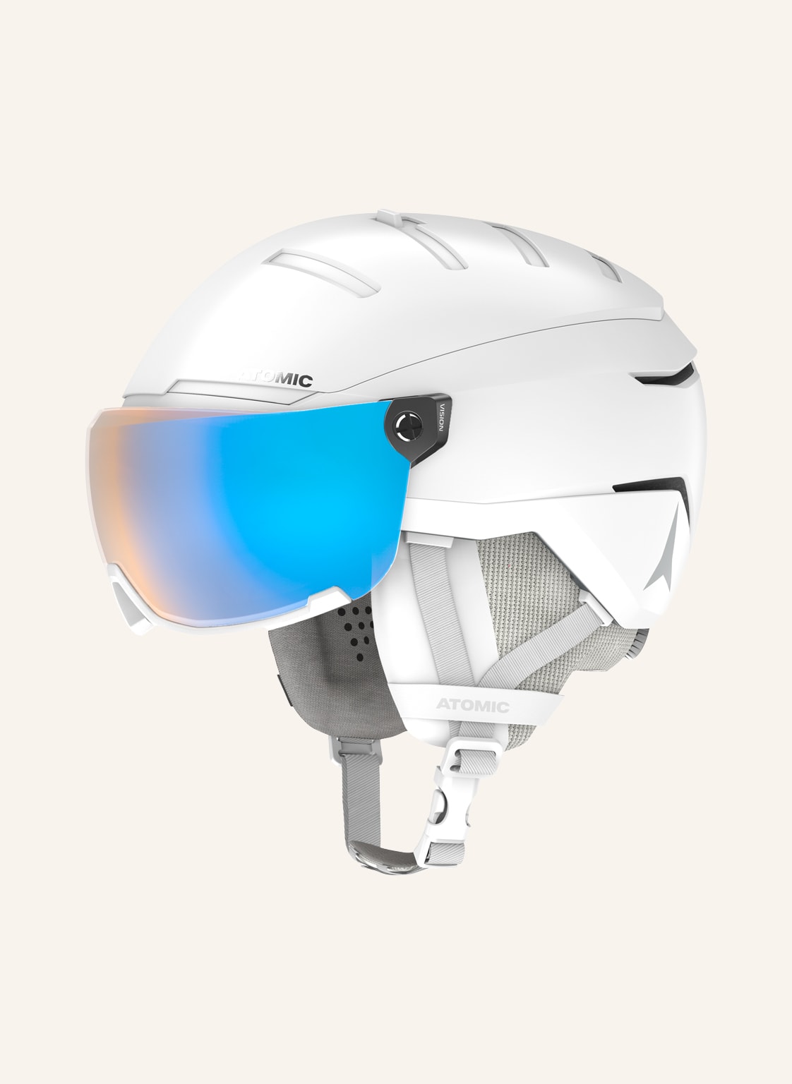 Image of Atomic Skihelm Savor Gt Visor Photo weiss