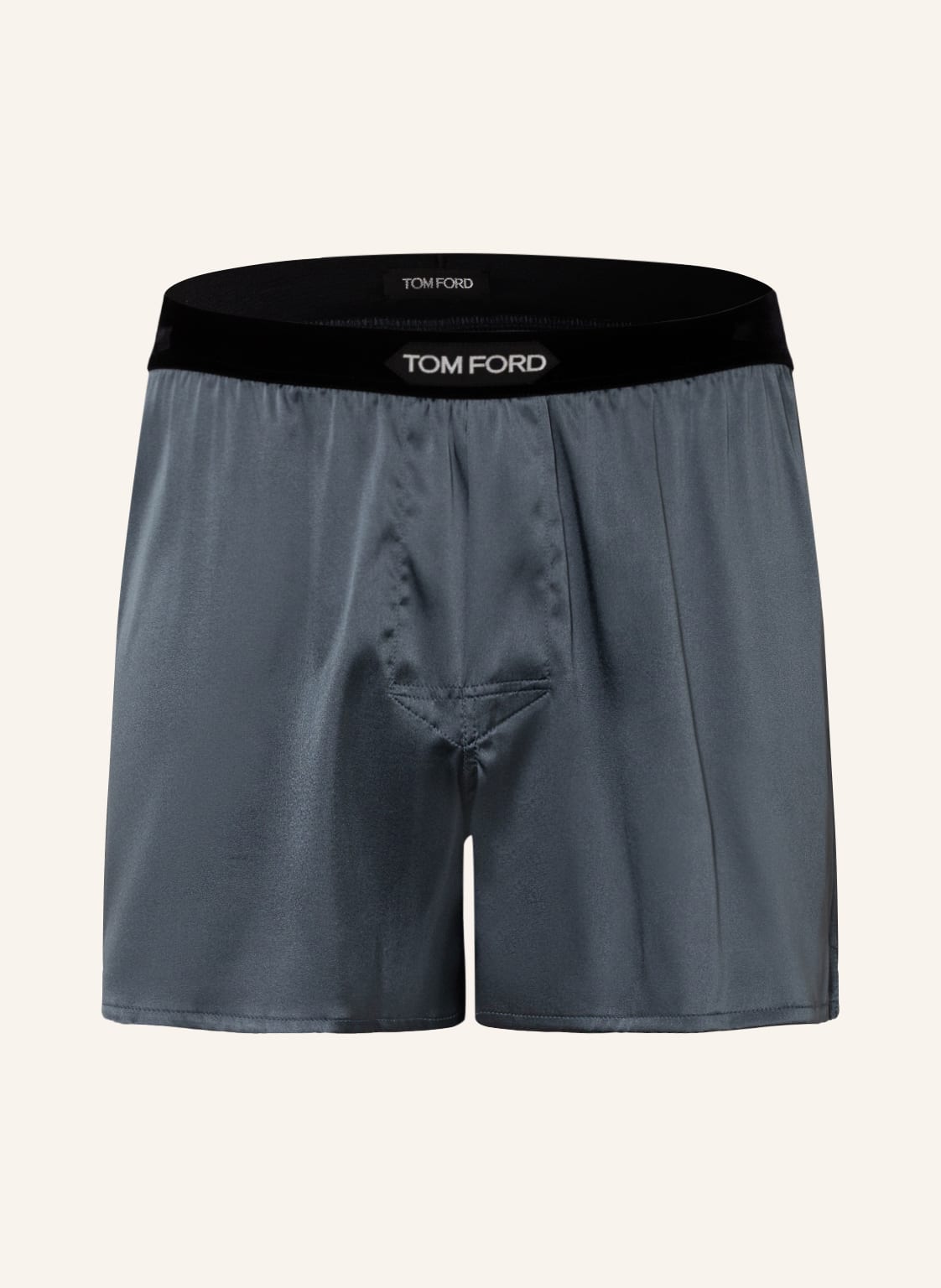 Image of Tom Ford Boxershorts Aus Seide grau