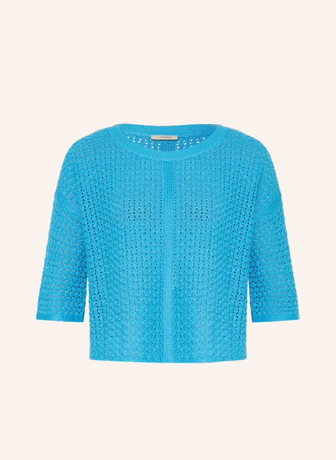 Image of Lilienfels Pullover Mit Leinen Und 3/4-Arm blau