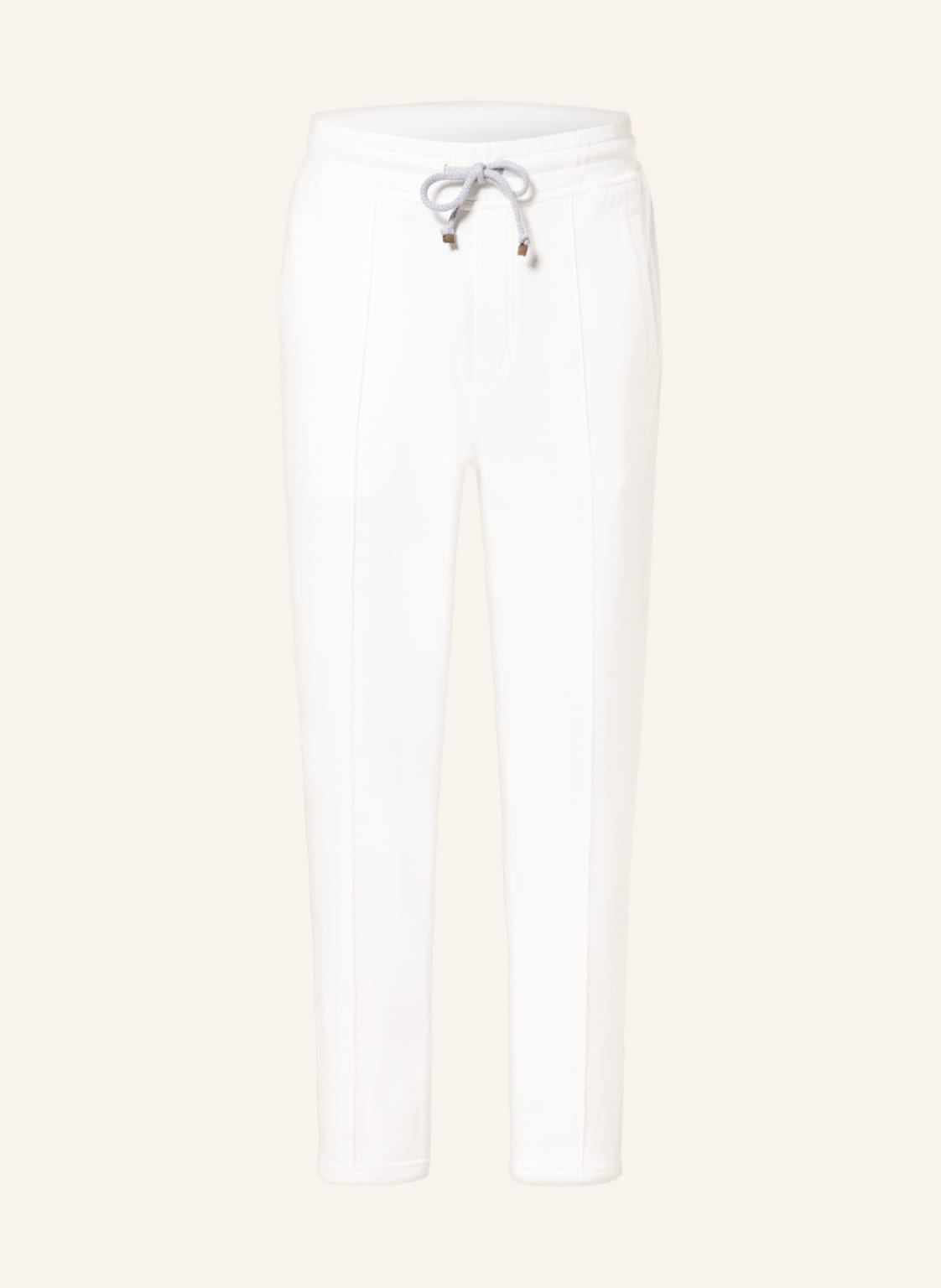 Image of Brunello Cucinelli Hose Im Jogging-Stil Extra Slim Fit weiss