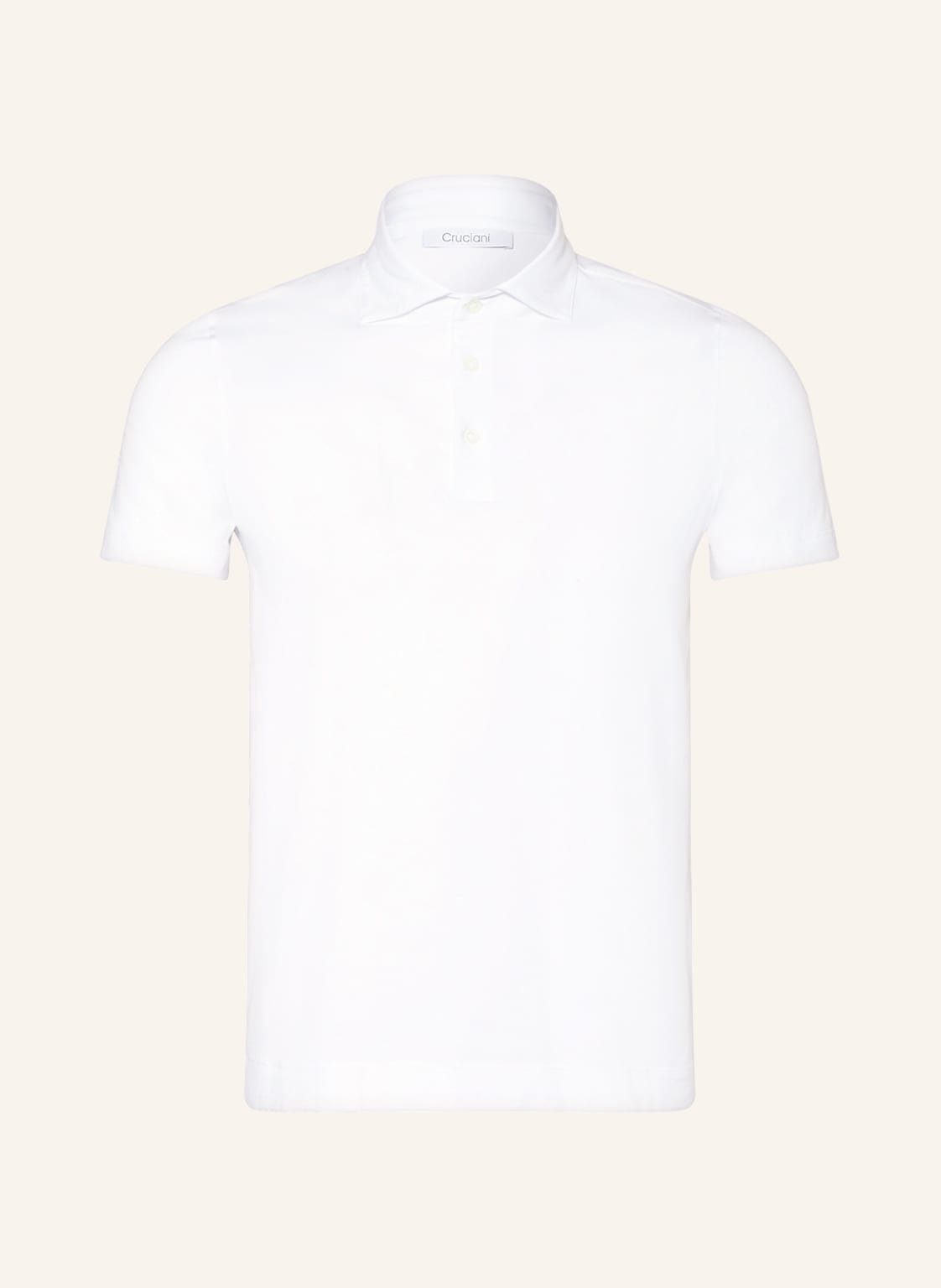 Image of Cruciani Jersey-Poloshirt weiss