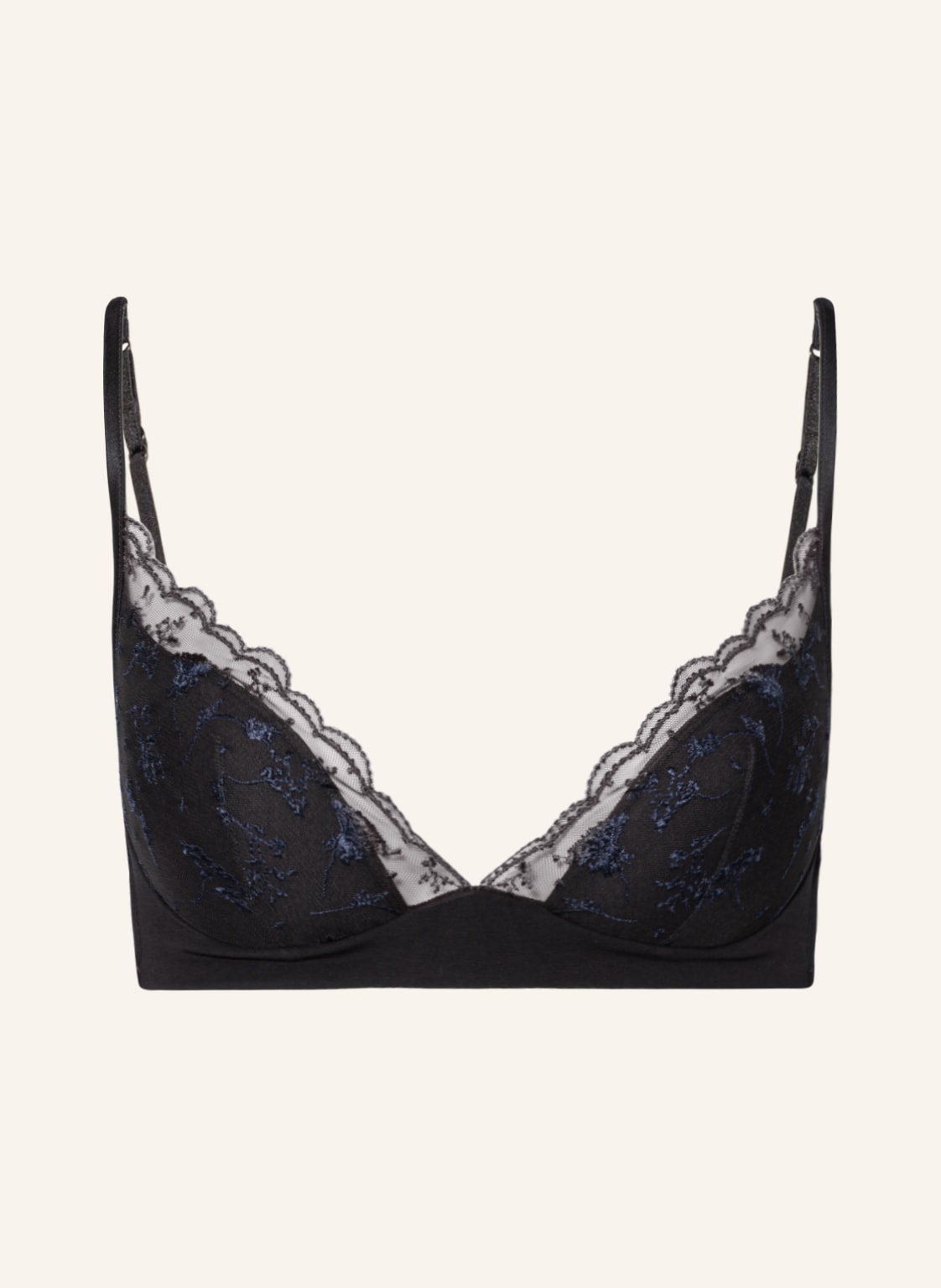 Image of La Perla Soft-Bh Midnight Botanica schwarz