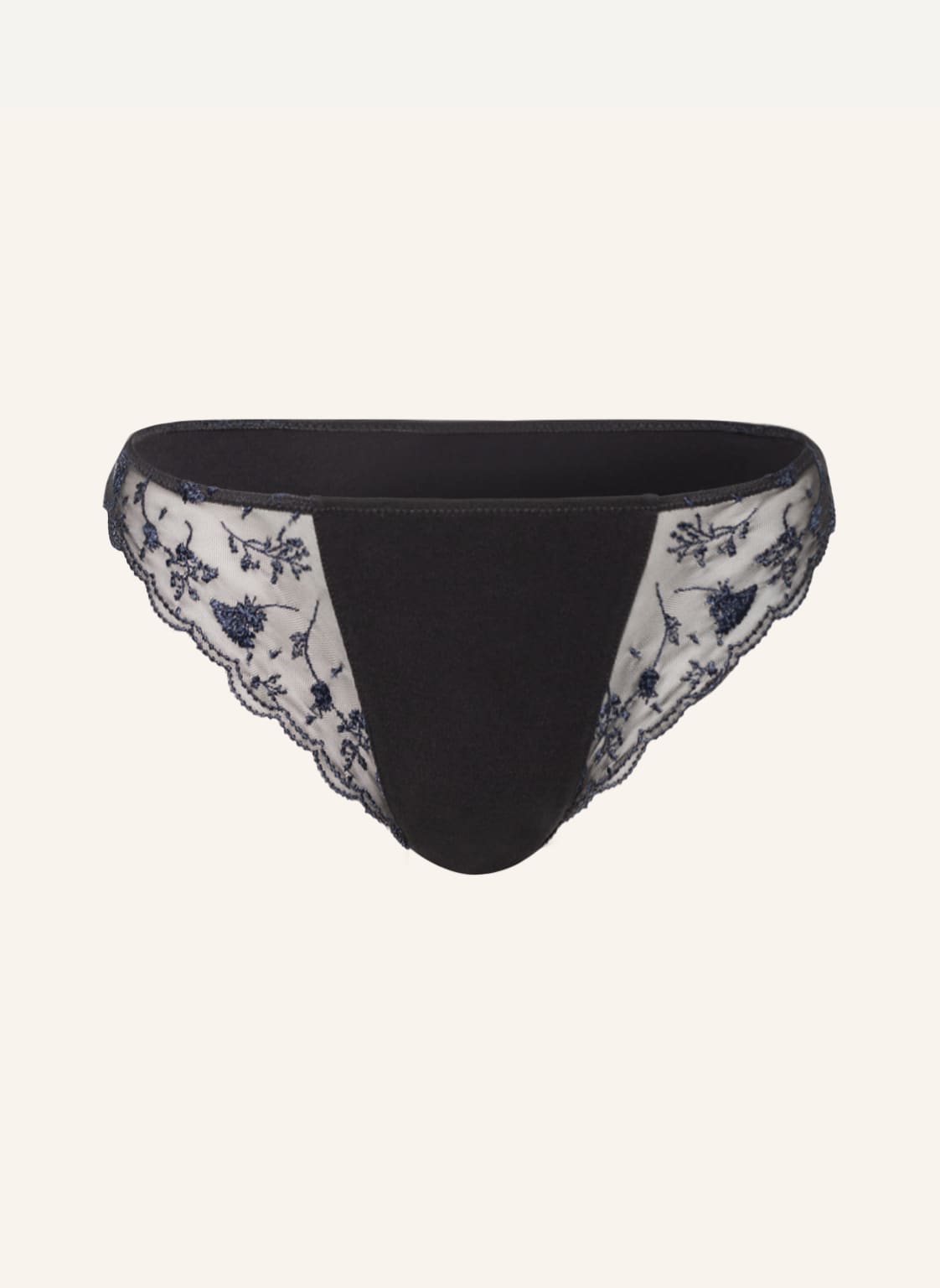 Image of La Perla Slip Midnight Botanica schwarz