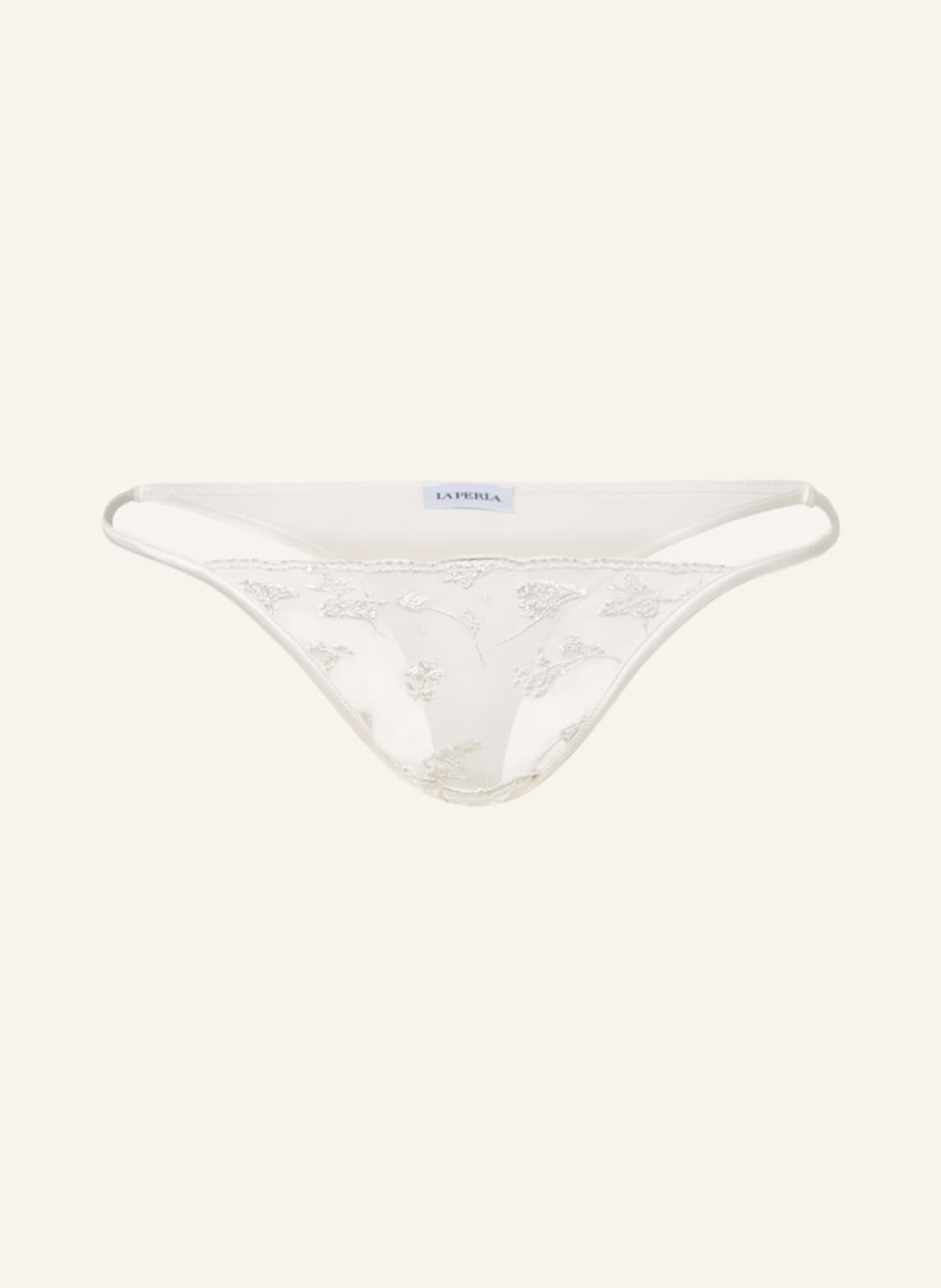 Image of La Perla String Midnight Botanica weiss