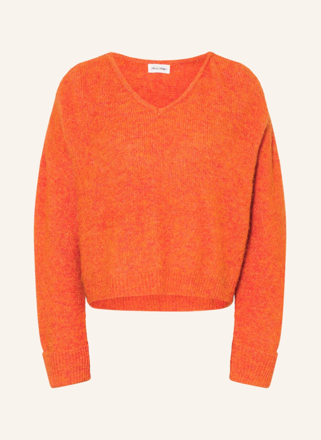 Image of American Vintage Cropped-Pullover Mit Alpaka rot