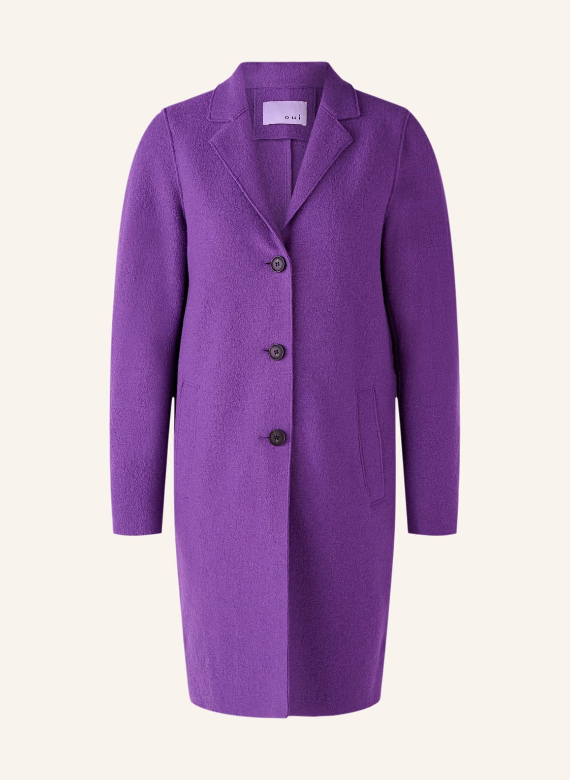 Image of Oui Wollmantel violett