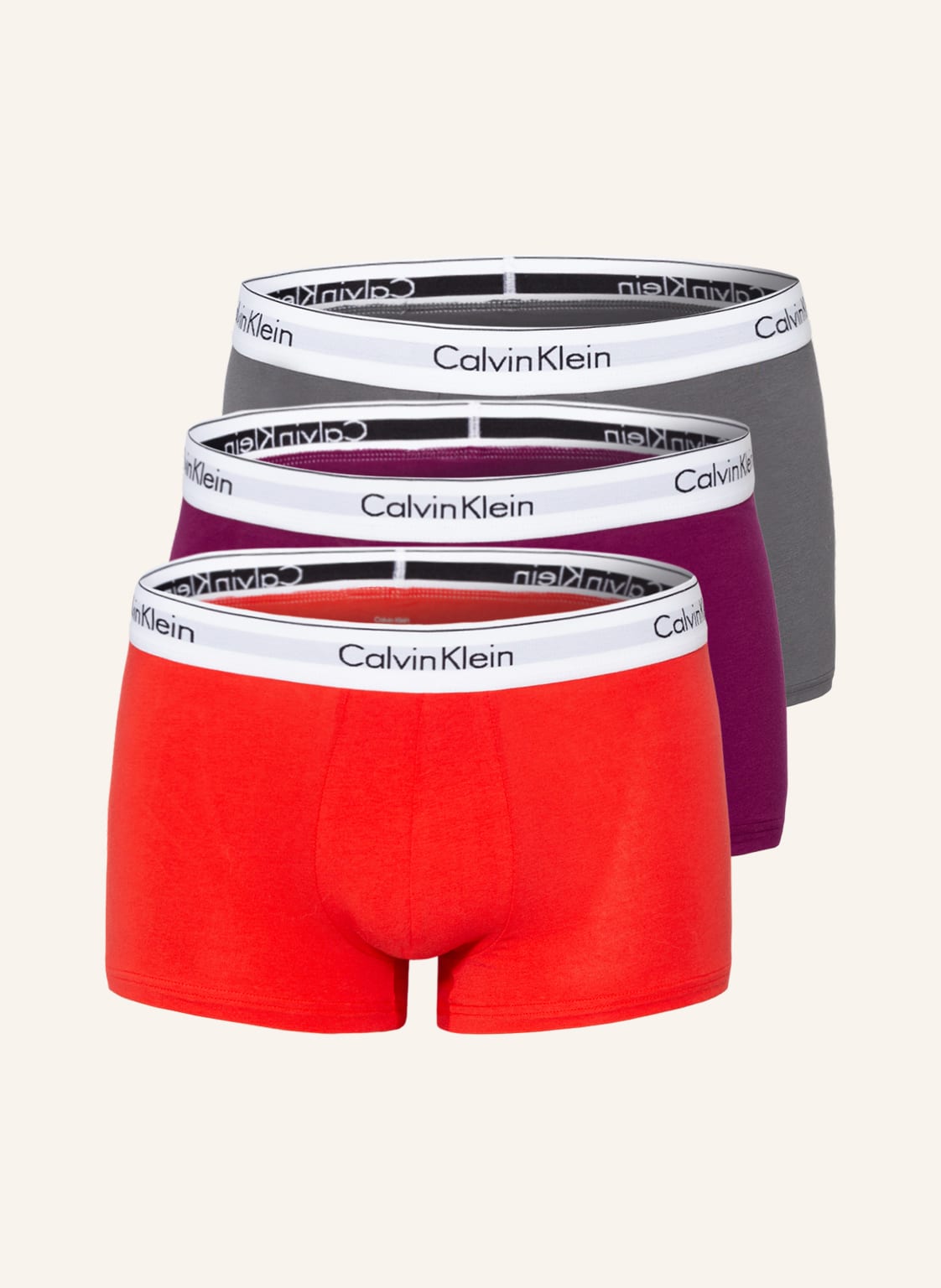 Image of Calvin Klein 3er-Pack Boxershorts Modern Cotton orange