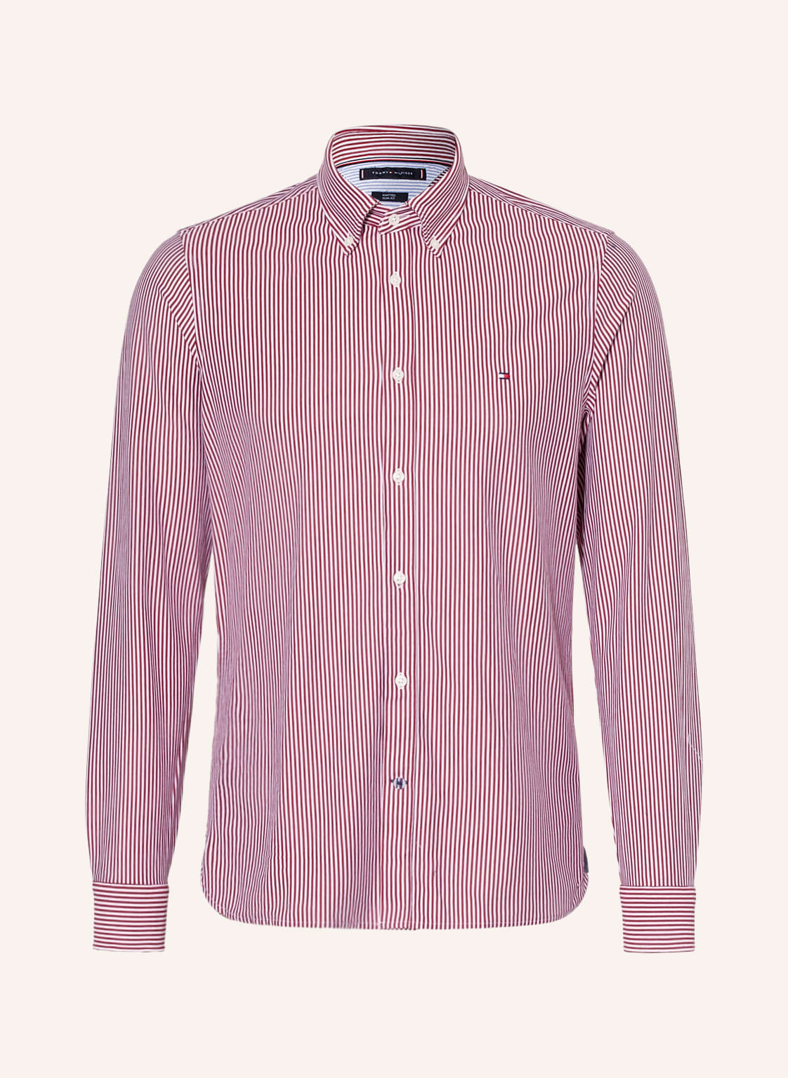 Image of Tommy Hilfiger Strickhemd Slim Fit rot