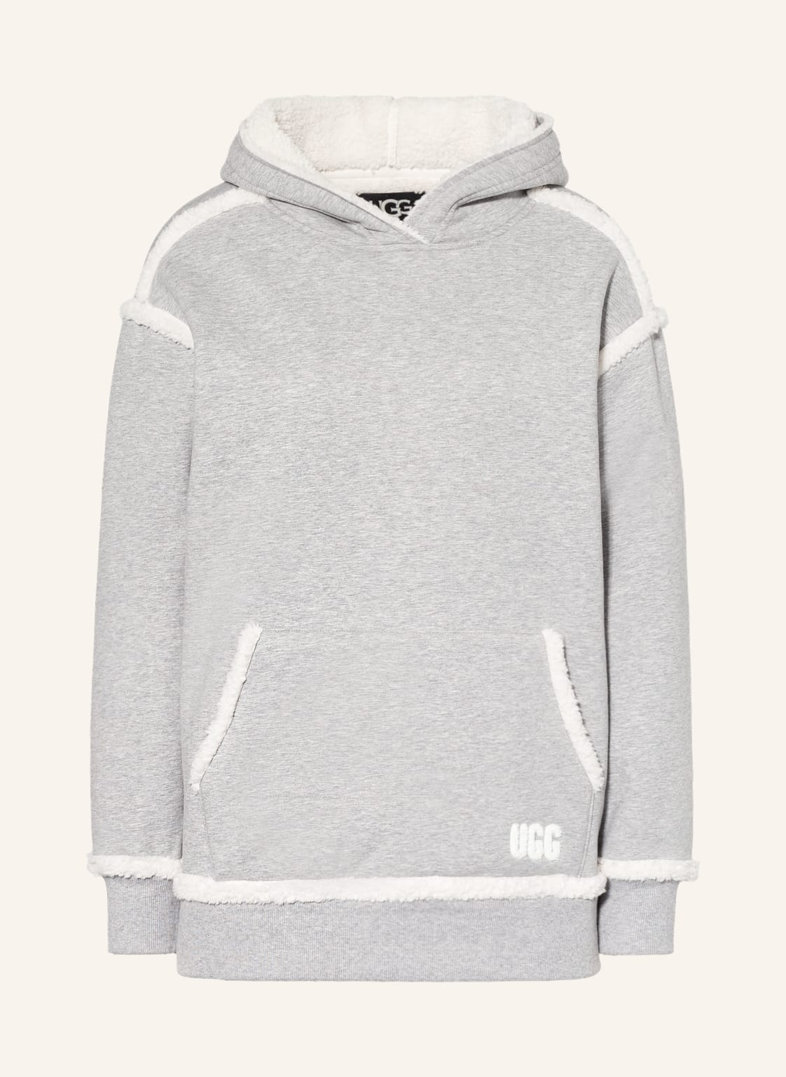 Image of Ugg Hoodie Joanne Mit Teddyfell grau