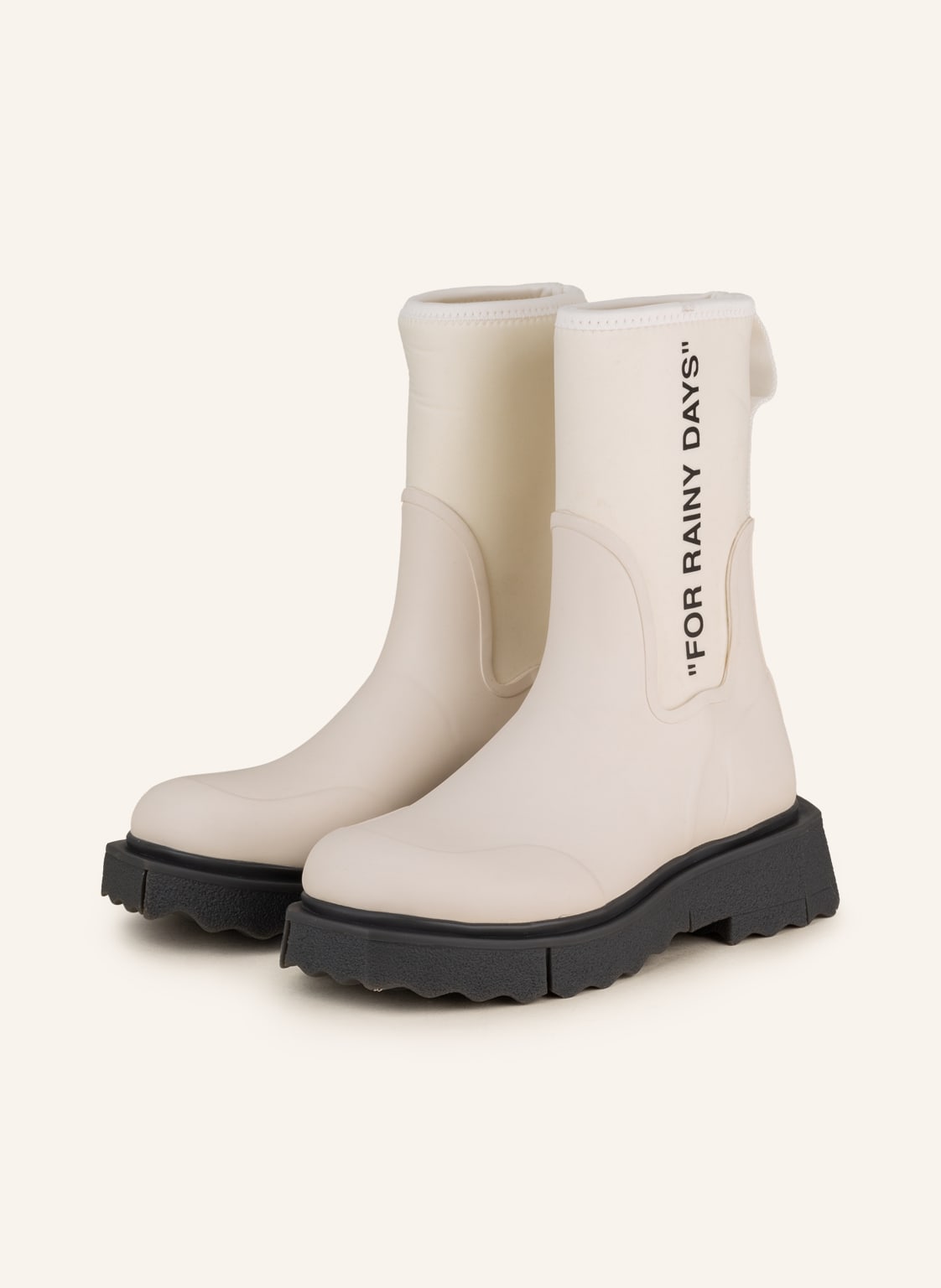 Image of Off-White Gummi-Boots weiss