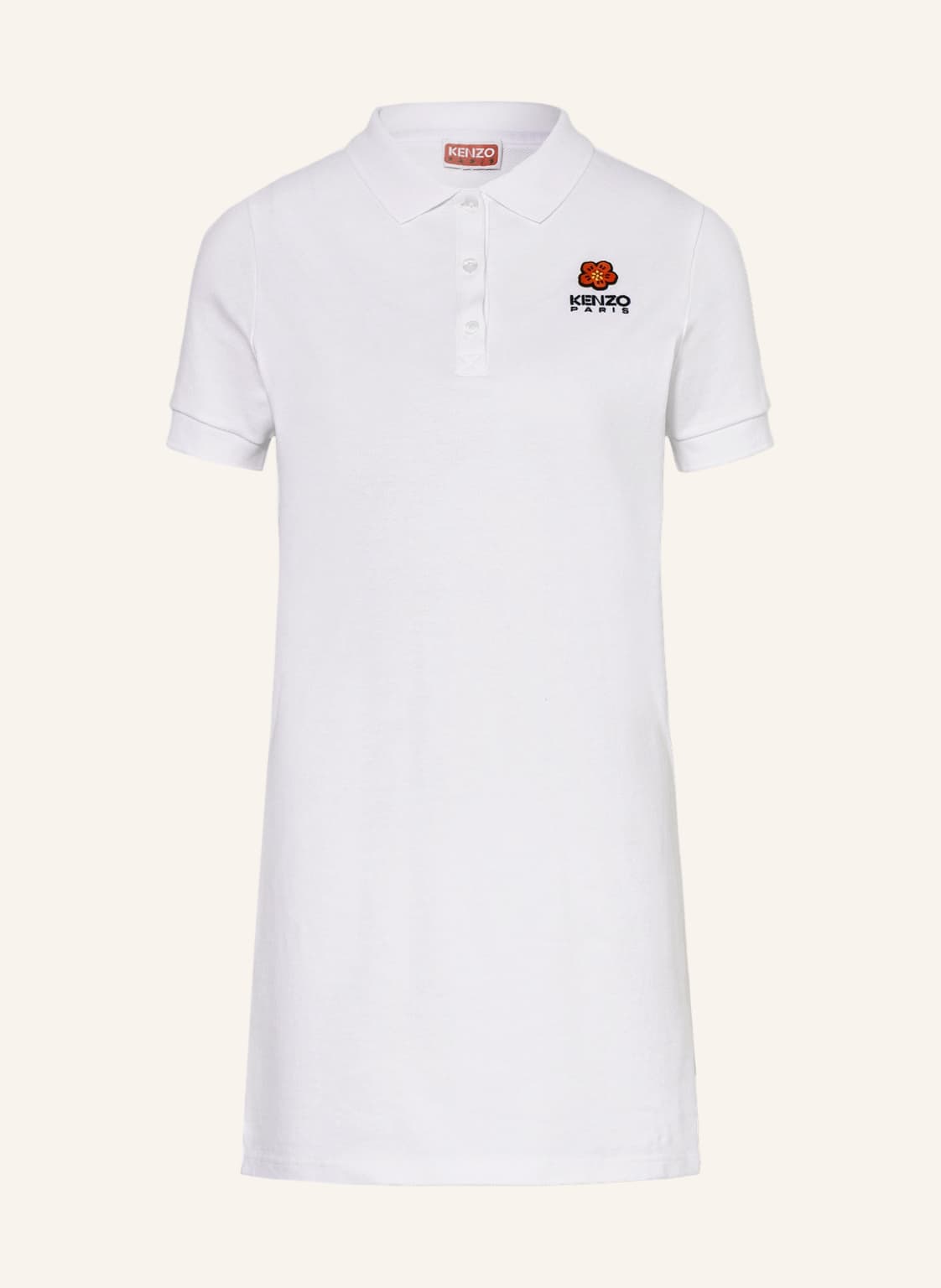 Image of Kenzo Piqué-Polokleid weiss