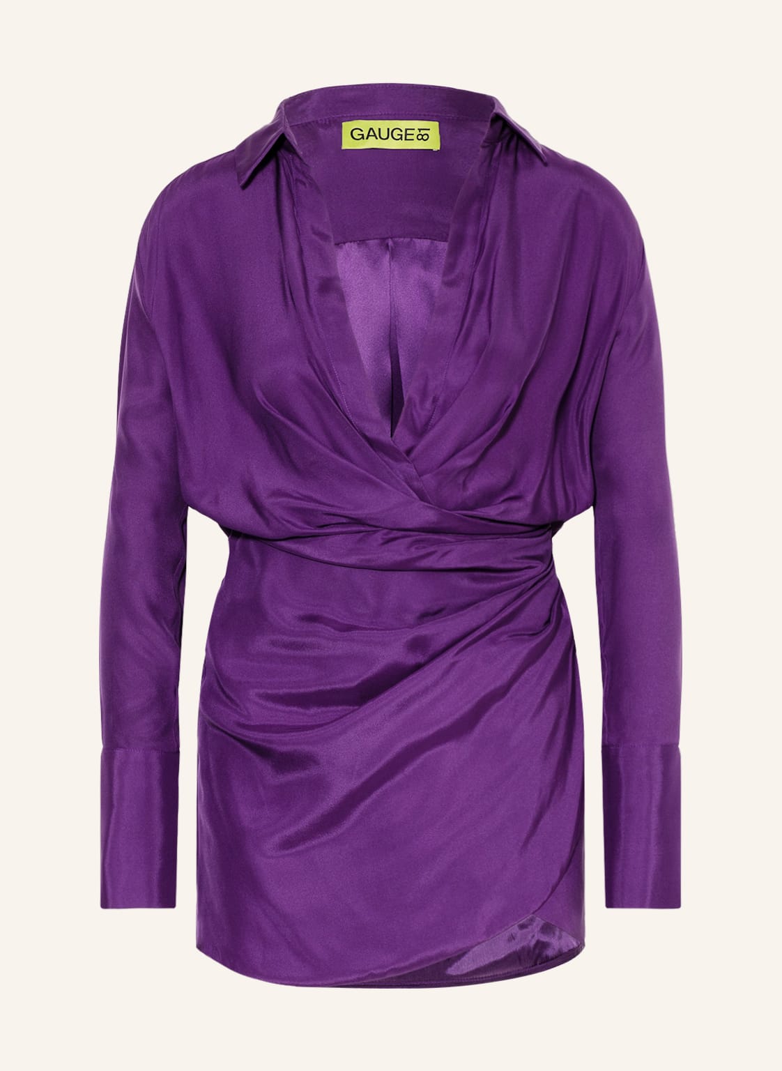 Image of gauge81 Cocktailkleid Naha Aus Seide violett