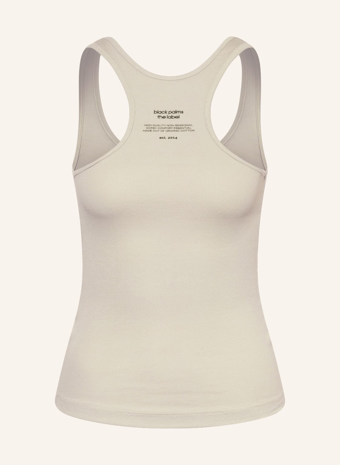 Image of Black Palms Top Tip beige