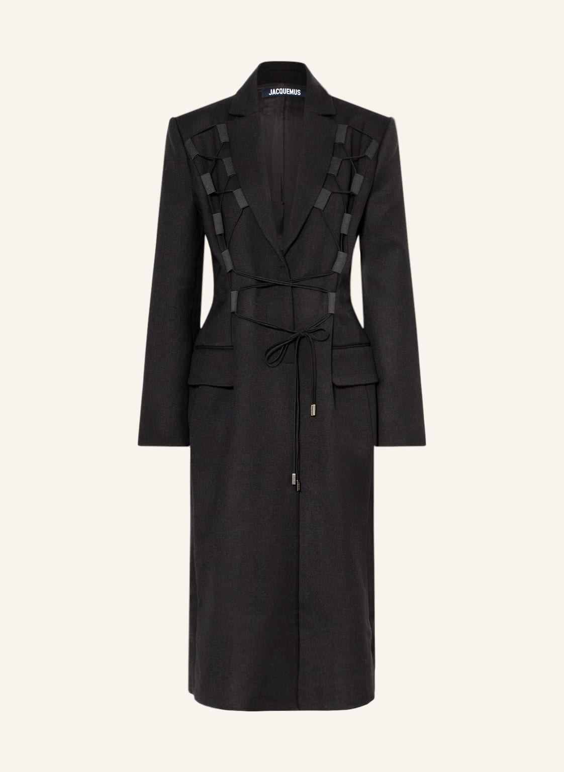 Image of Jacquemus Wollmantel Le Manteau Lacciu schwarz