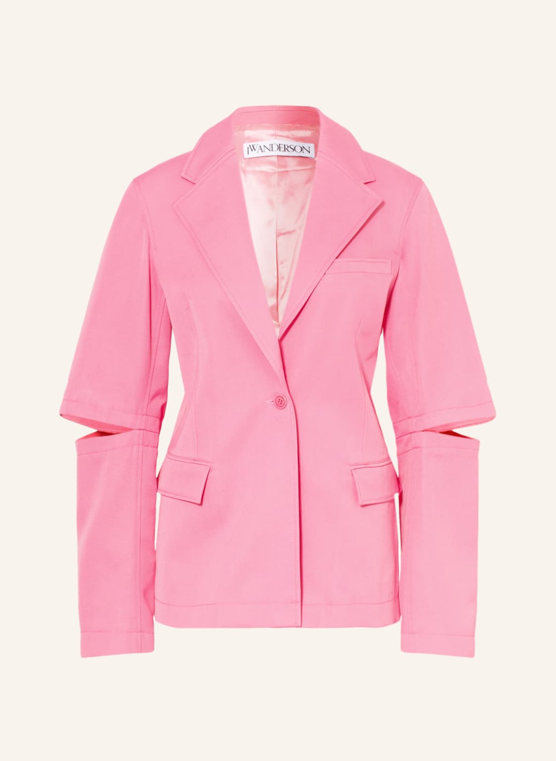 Image of Jw Anderson Blazer Mit Cut-Outs rosa