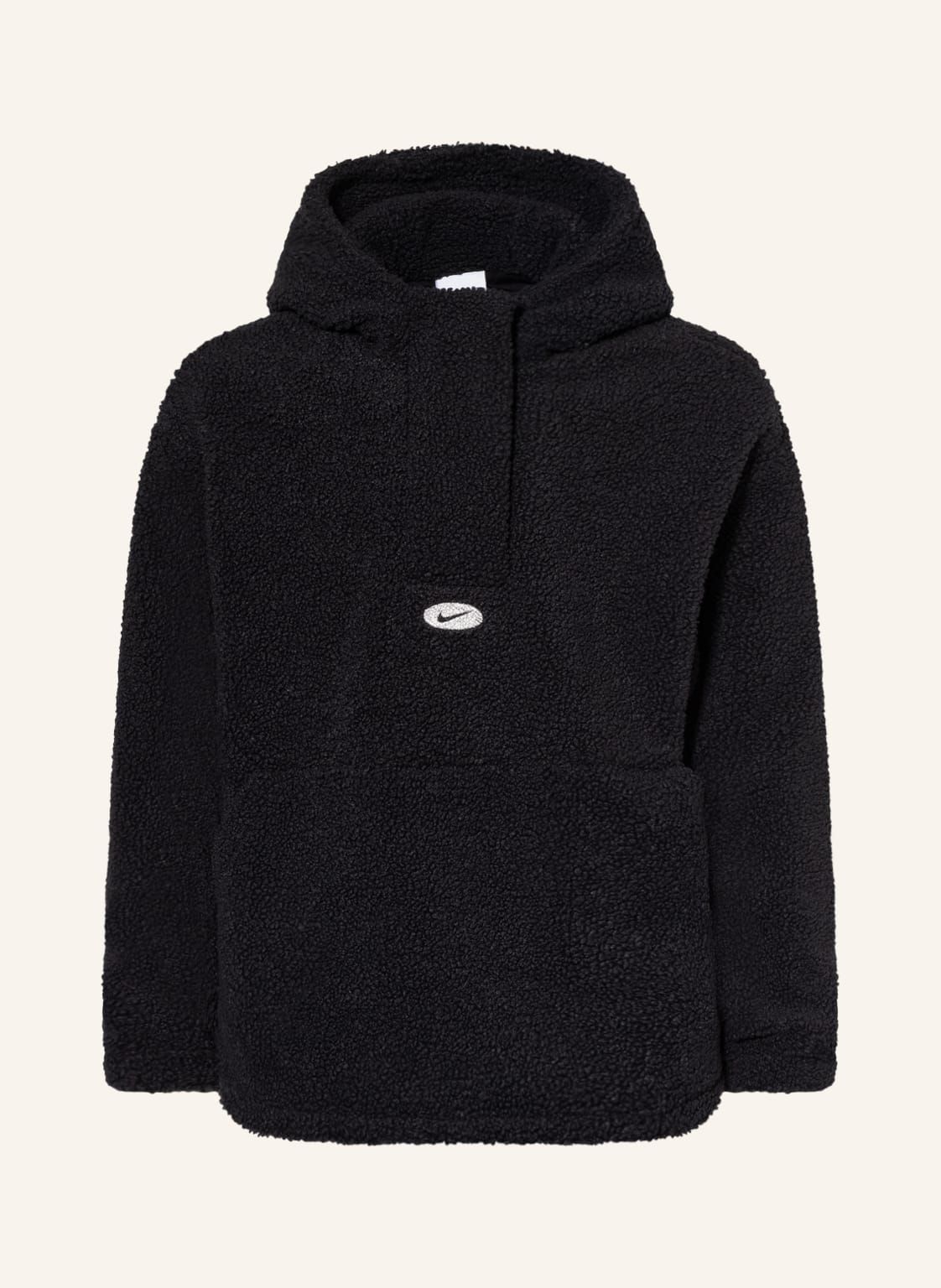 Image of Nike Teddyfell-Hoodie Therma -Fit Icon Clash schwarz