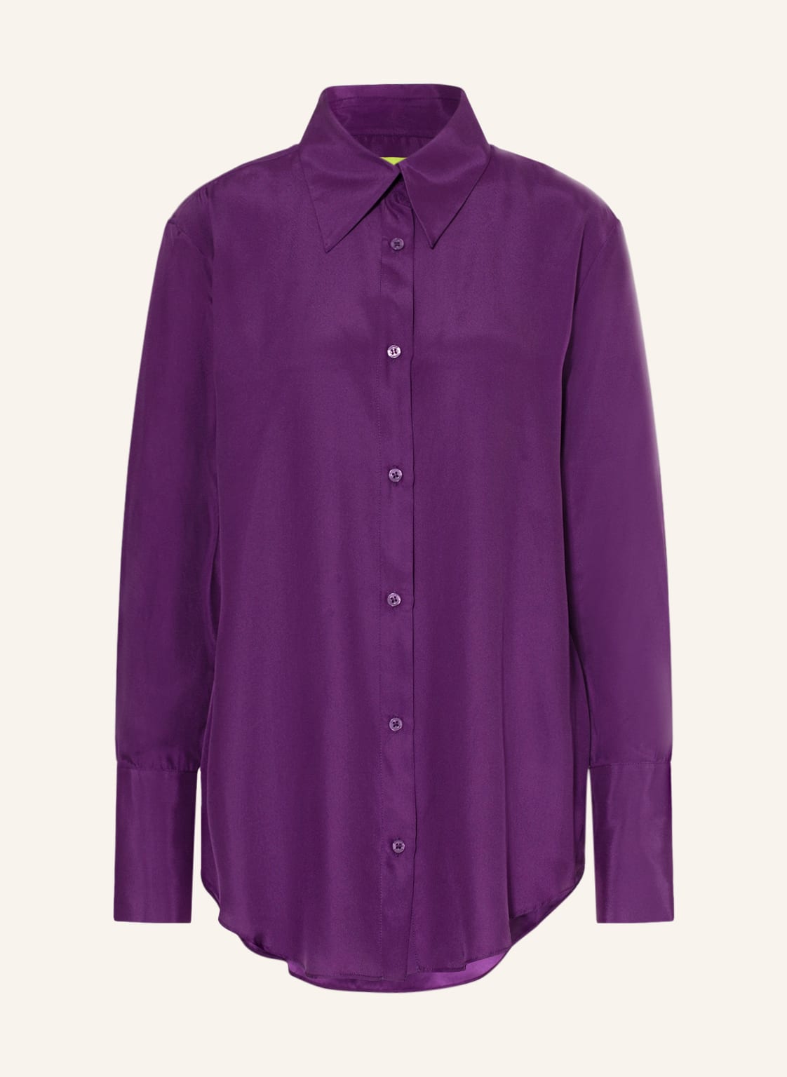 Image of gauge81 Hemdbluse Okayi Aus Seide violett