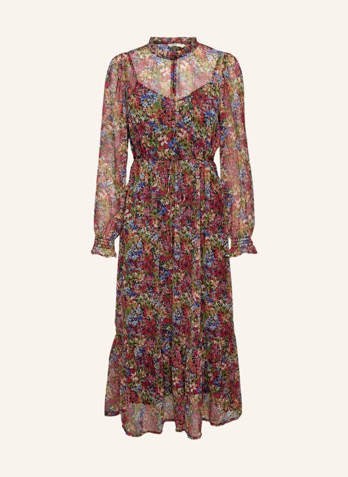 Image of Only Kleid Mit Rüschen gruen