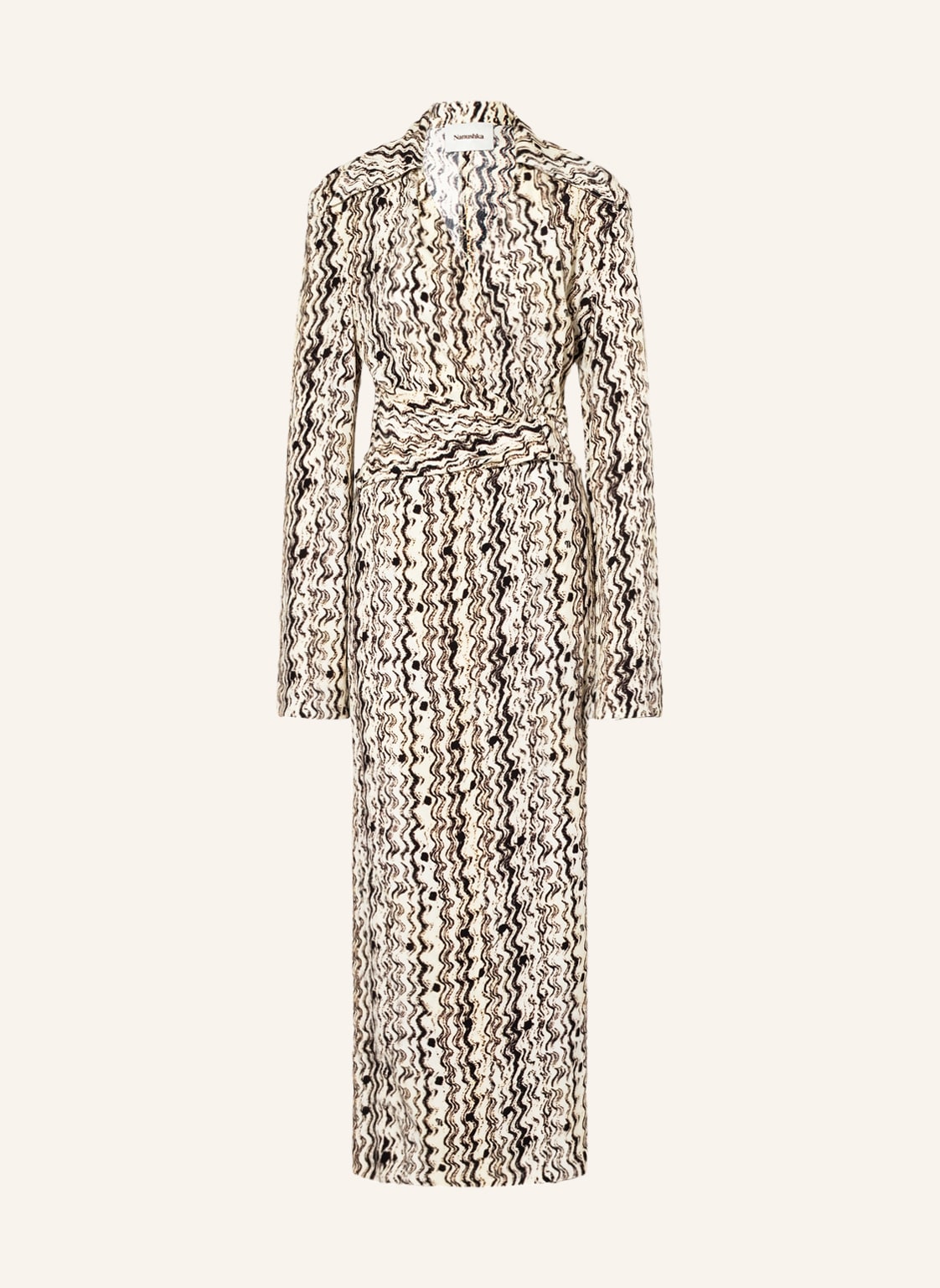 Image of Nanushka Wickelkleid Salus weiss