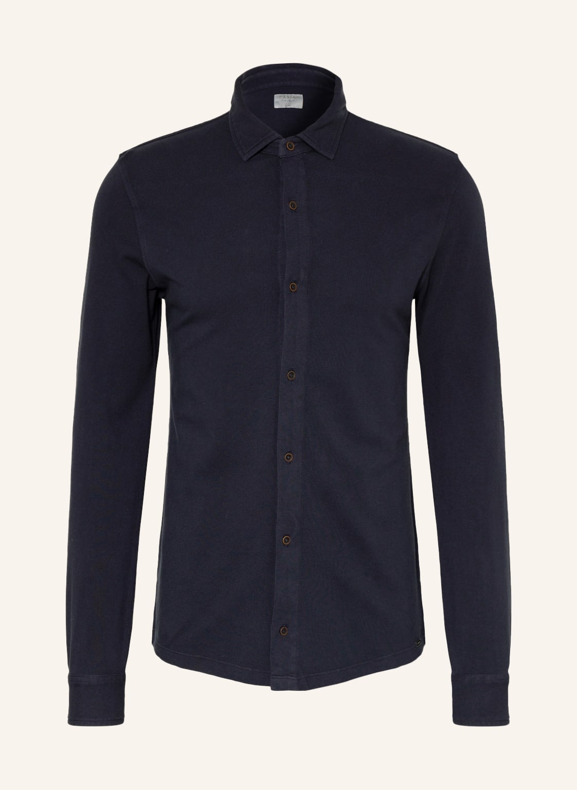 Image of Olymp Piqué-Hemd Body Fit blau