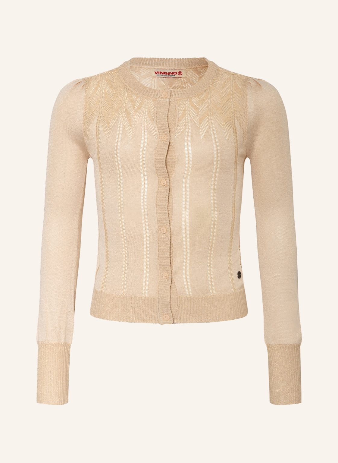 Image of Vingino Strickjacke Mandy Mit Glitzergarn beige