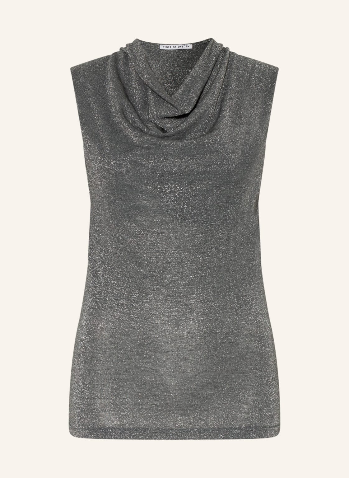 Image of Tiger Of Sweden Stricktop Jela Mit Glitzergarn grau