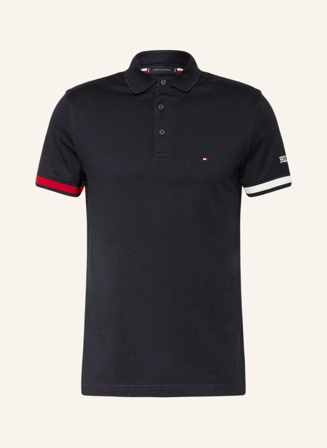 Image of Tommy Hilfiger Jersey-Poloshirt Slim Fit blau