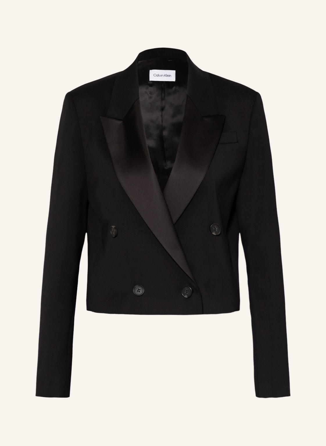 Image of Calvin Klein Cropped-Blazer schwarz