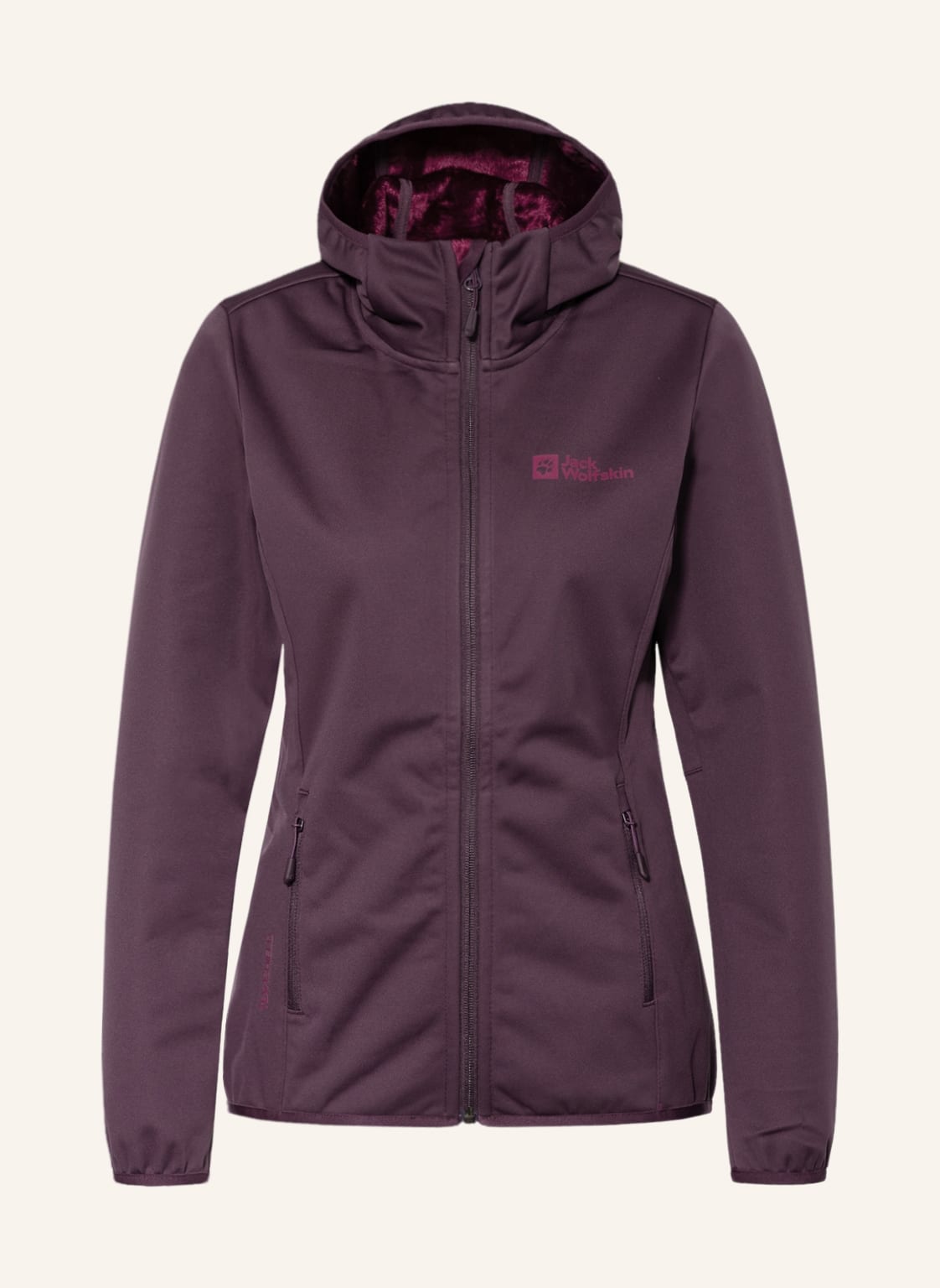 Image of Jack Wolfskin Softshell-Jacke Windhain violett