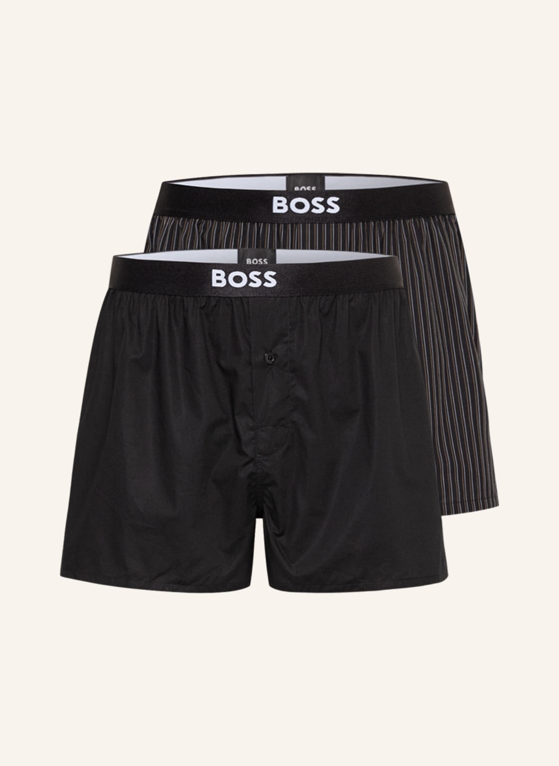 Image of Boss 2er-Pack Web-Boxershorts schwarz