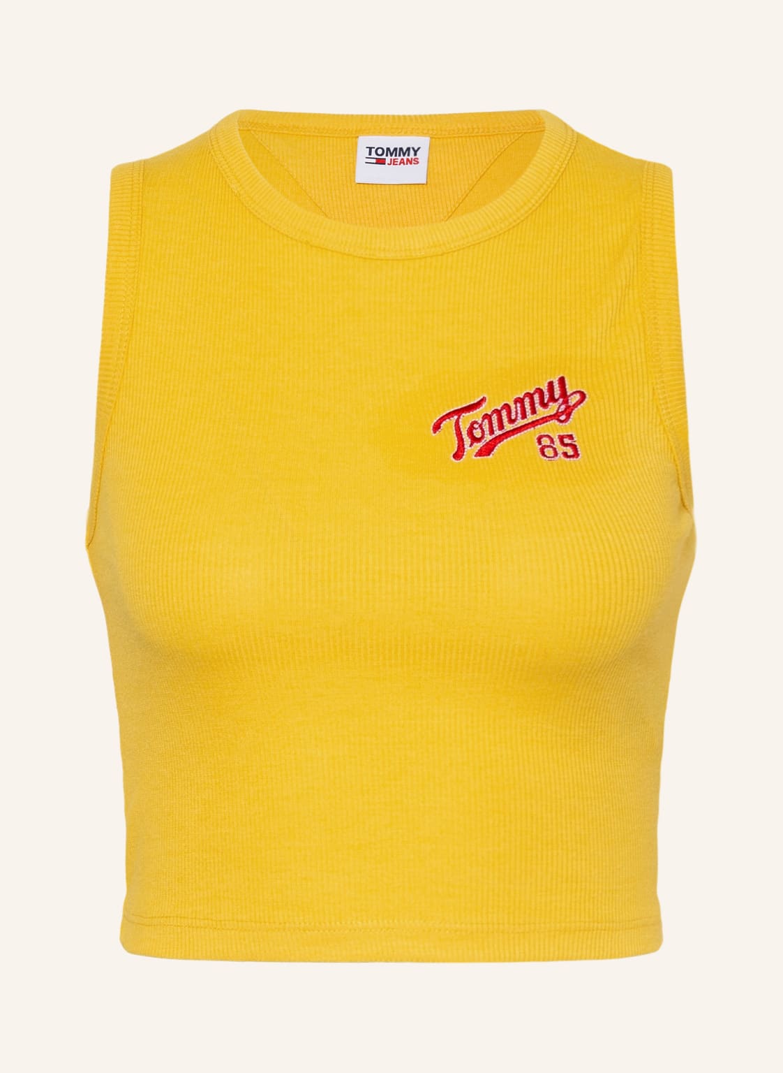 Image of Tommy Jeans Cropped-Top gelb