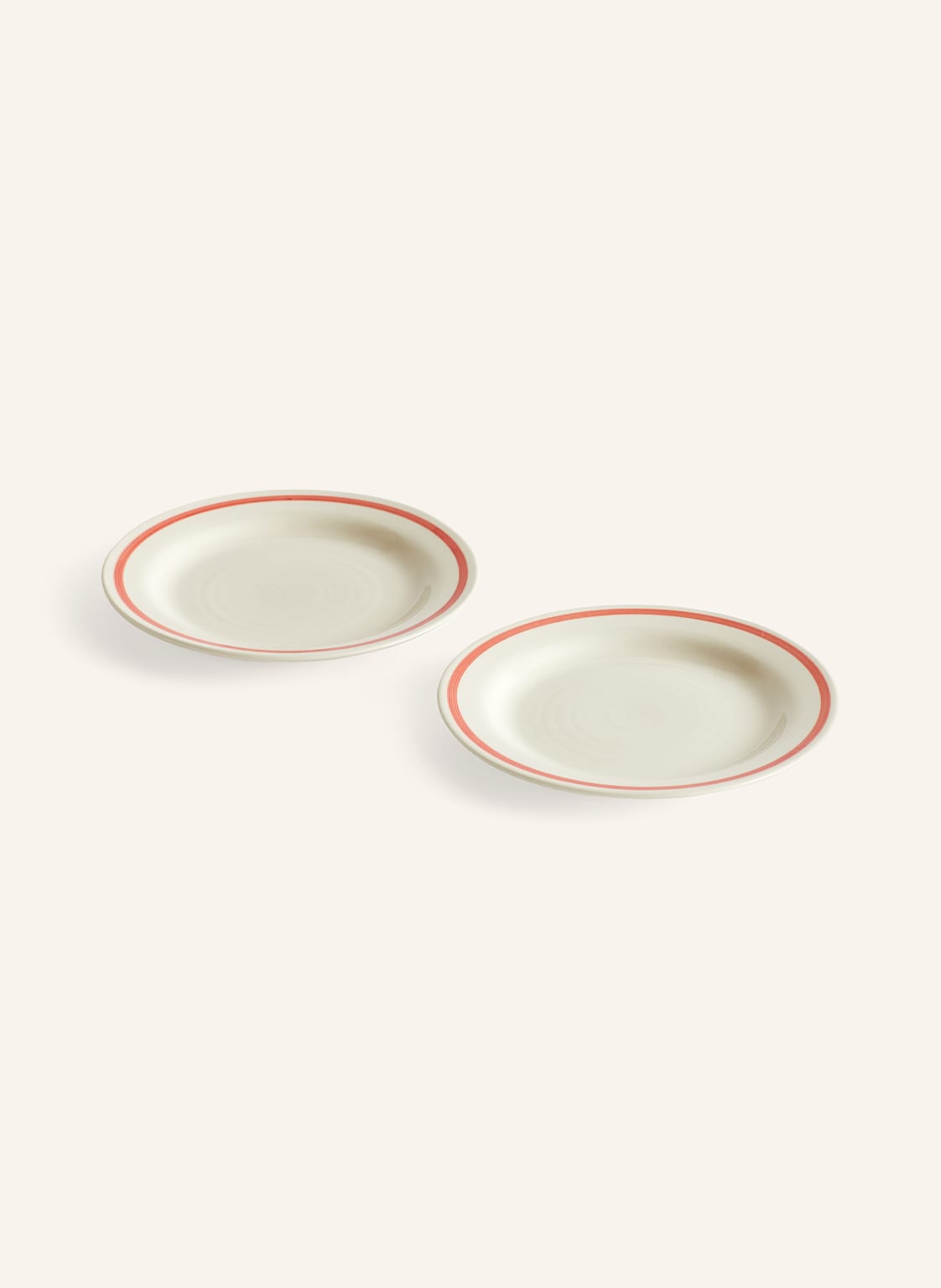 Image of Hay 2er-Set Desserttteller Sobremesa rot