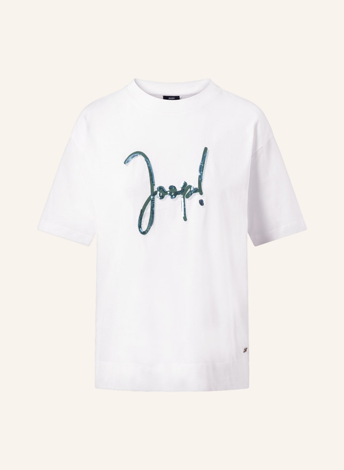 Image of Joop! T-Shirt Mit Pailletten weiss