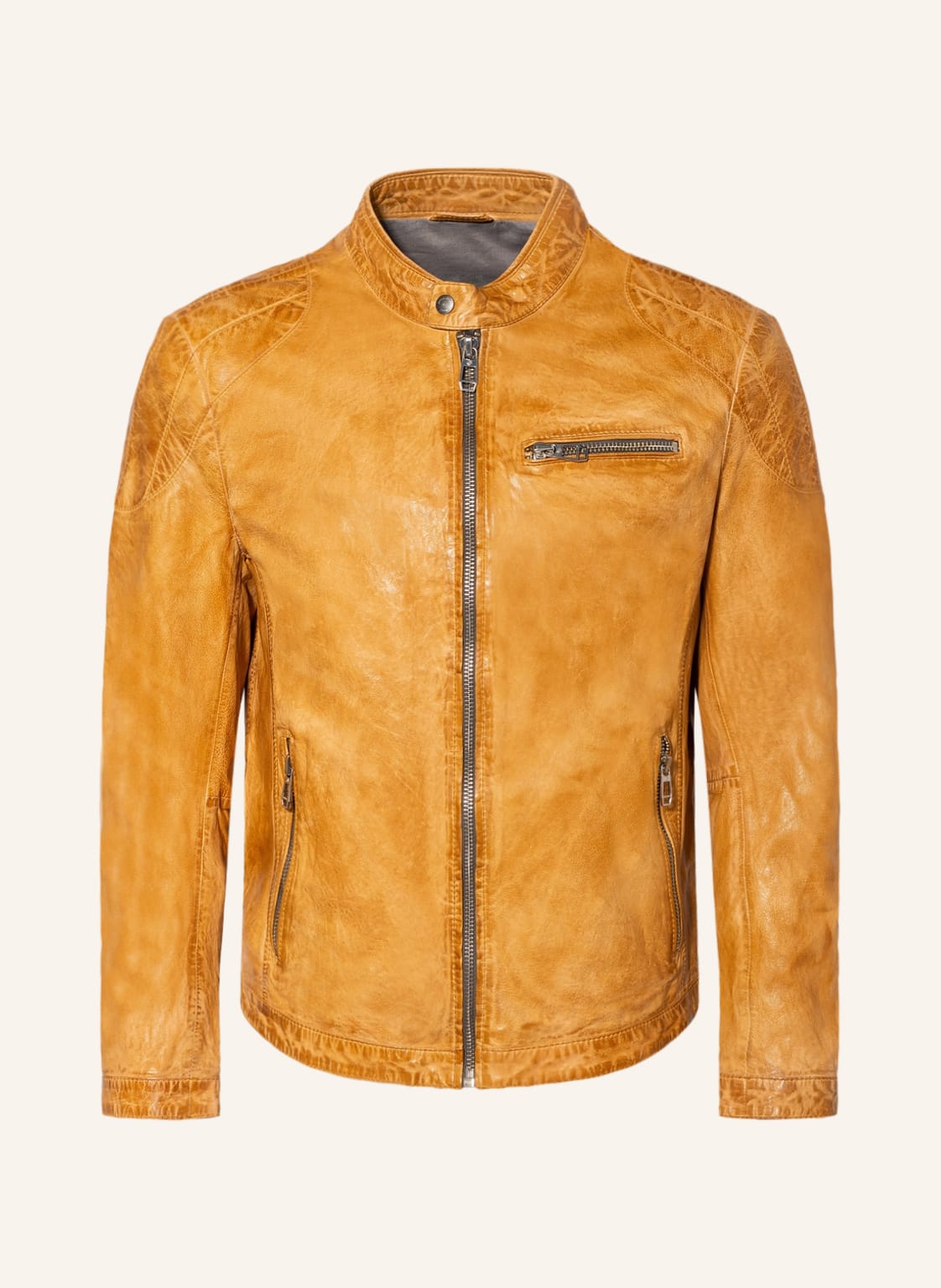 Image of Milestone Lederjacke Ms-Emilio gelb