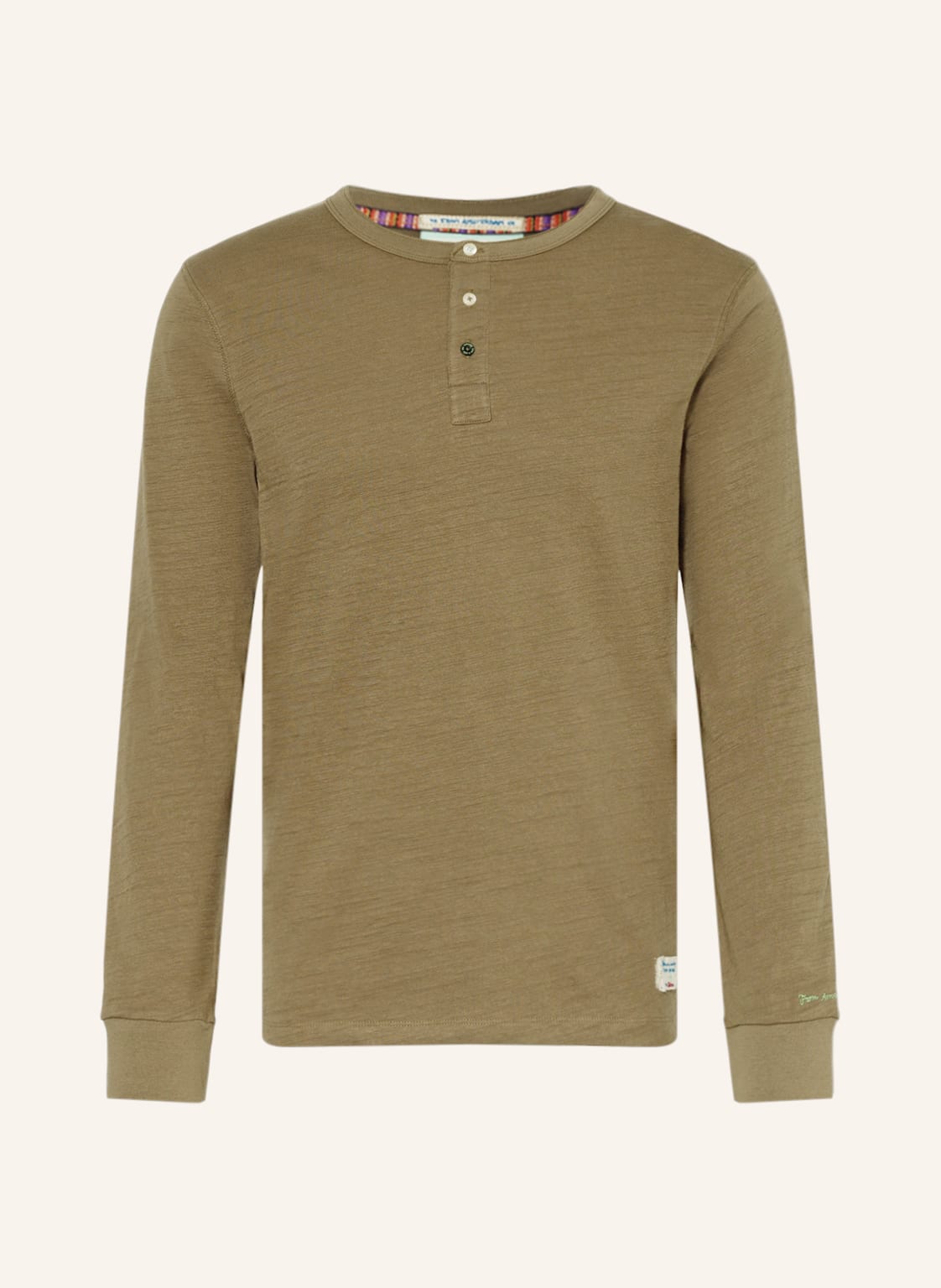 Image of Scotch & Soda Henley-Shirt gruen