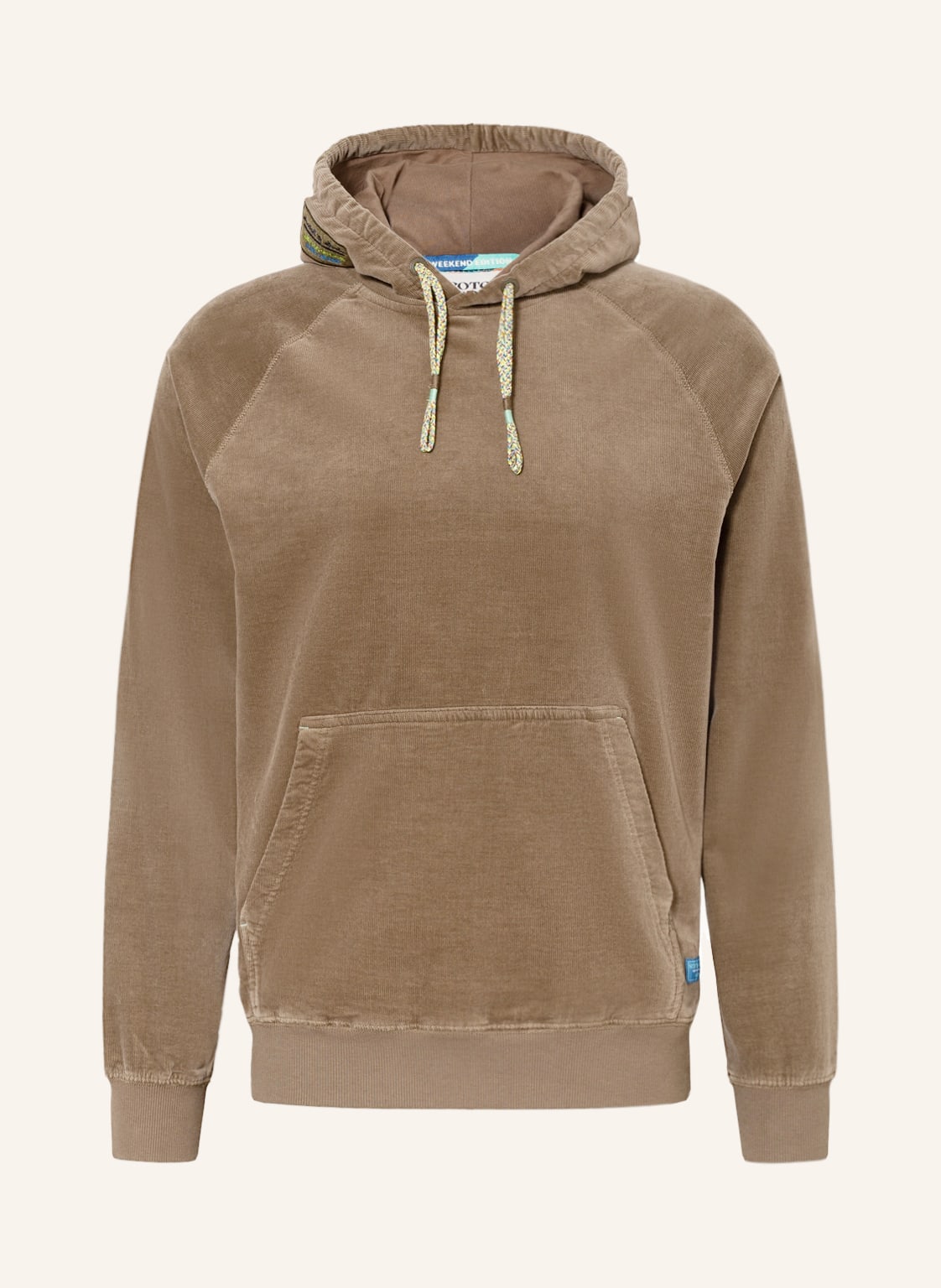 Image of Scotch & Soda Cord-Hoodie gruen