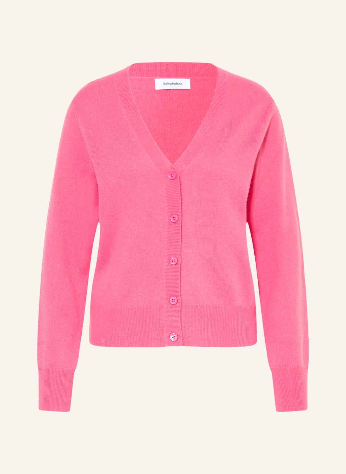 Image of Darling Harbour Strickjacke Aus Cashmere rosa