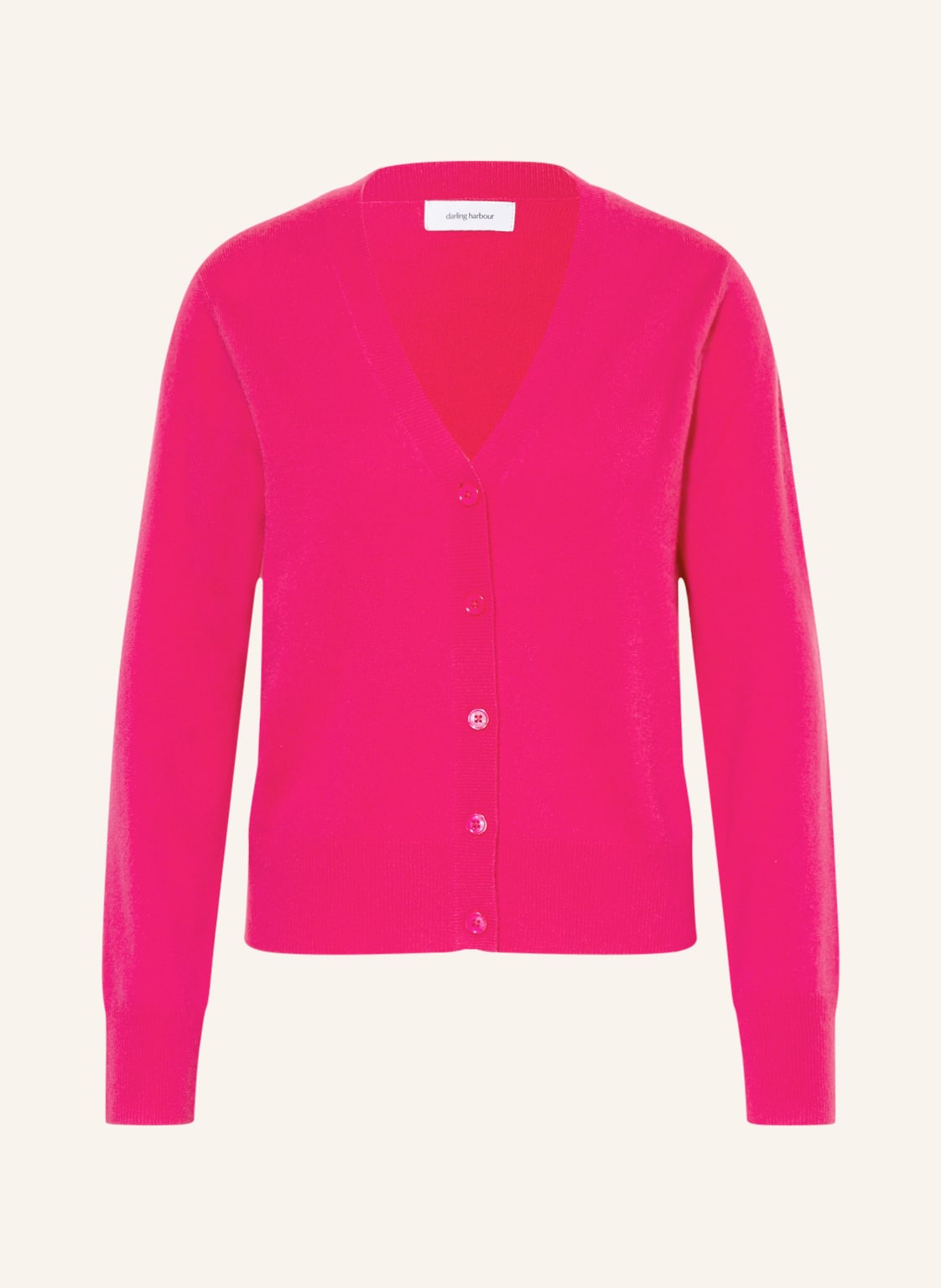 Image of Darling Harbour Strickjacke Aus Cashmere pink