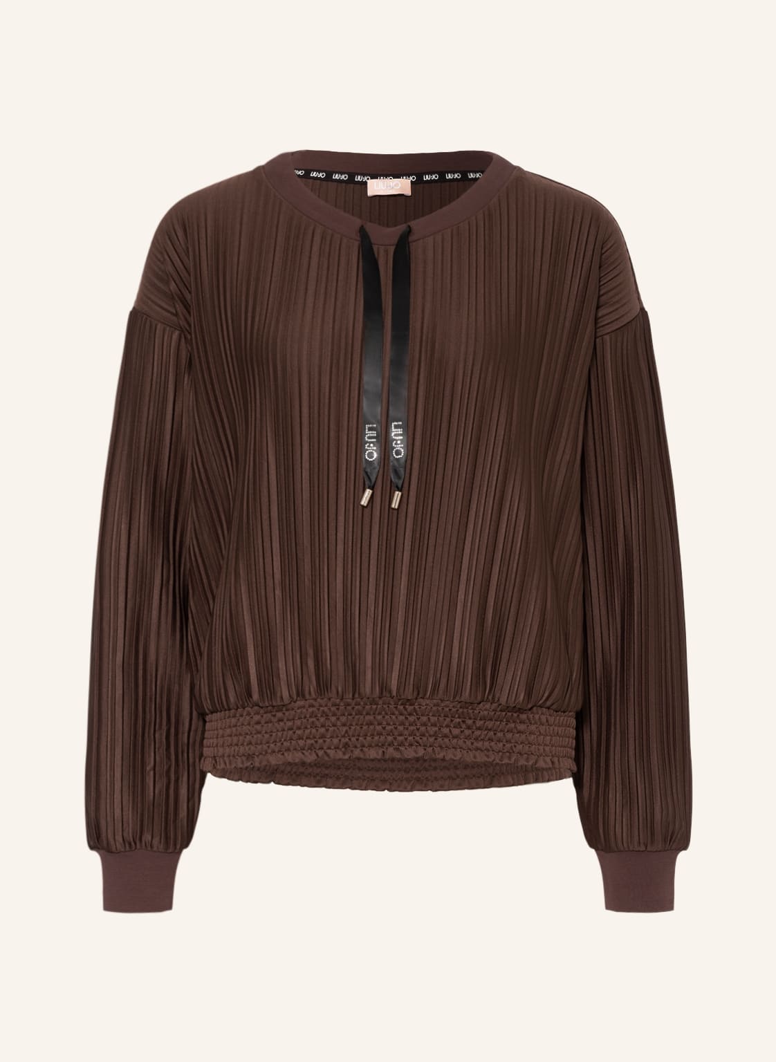 Image of Liu Jo Blusenshirt Mit Plissees braun