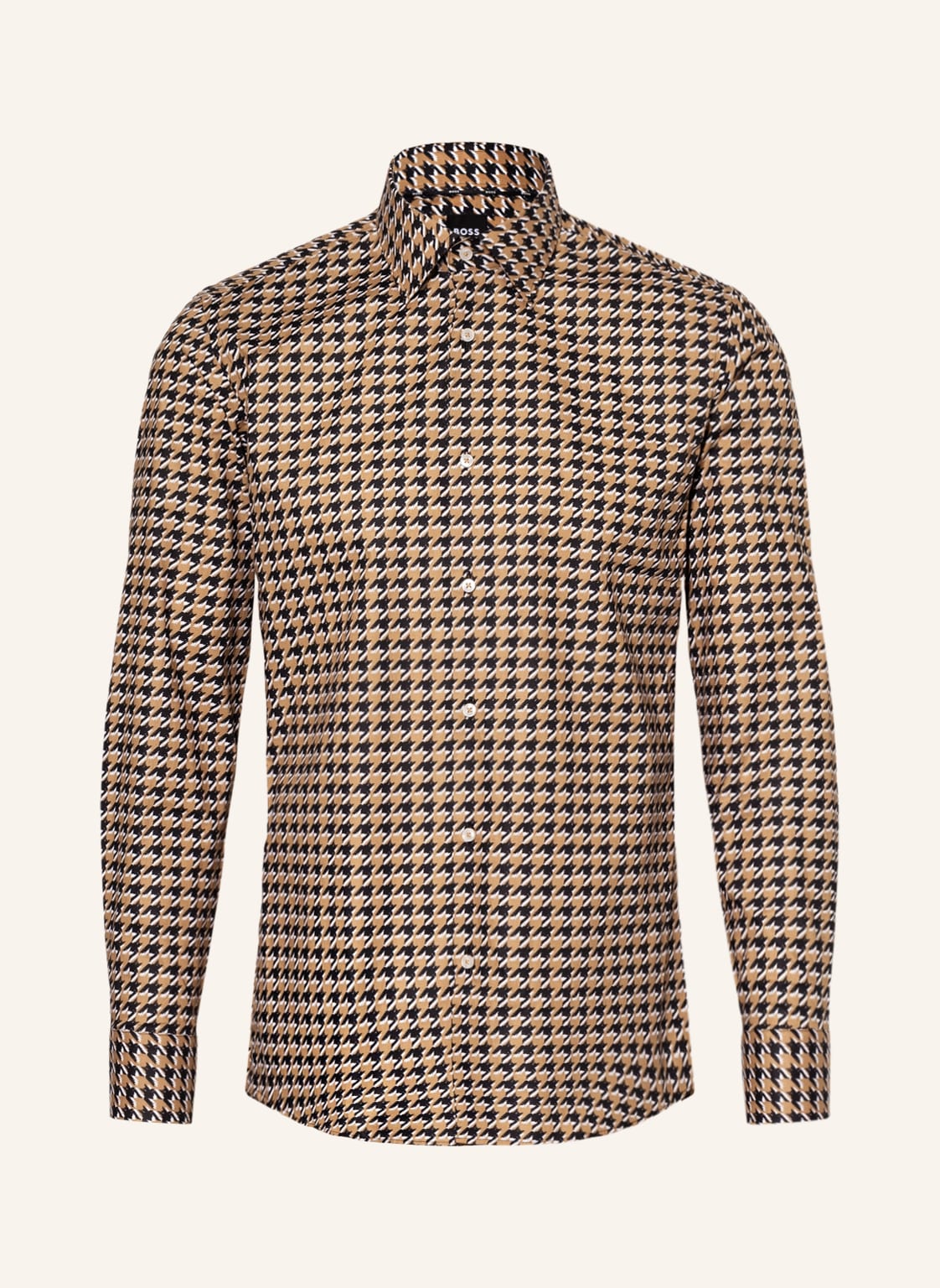 Image of Boss Jerseyhemd Hank Slim Fit beige