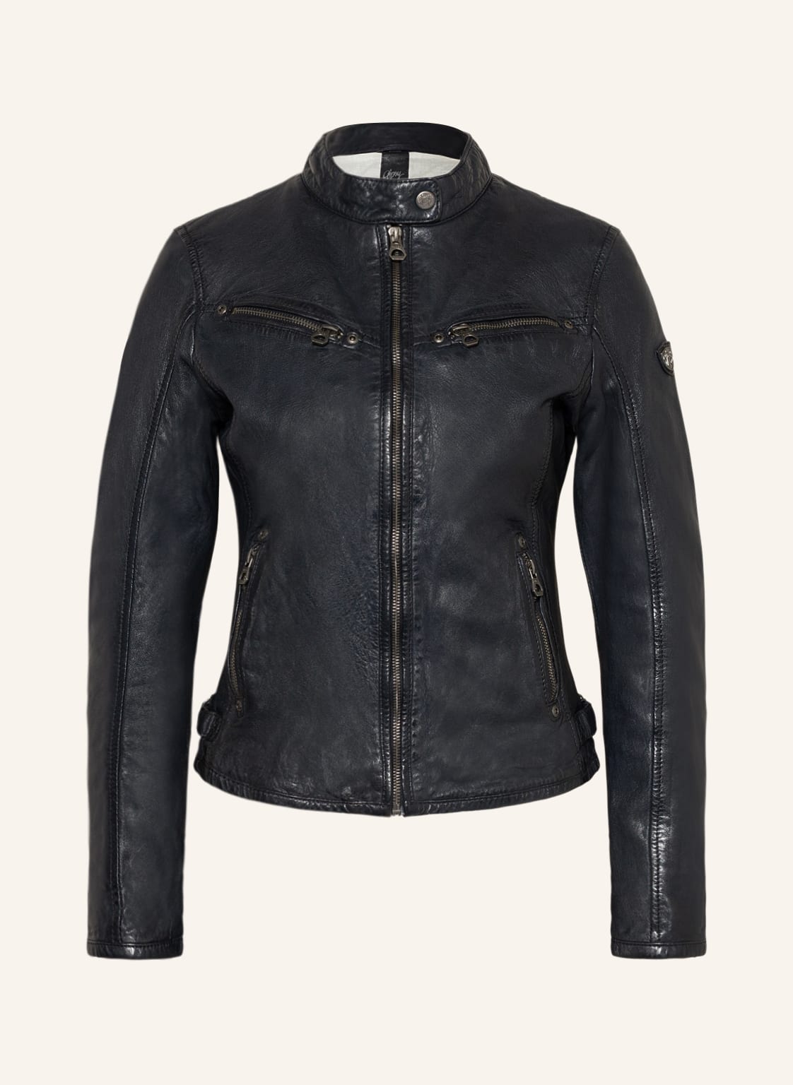 Image of Gipsy Lederjacke Gwdjura Lasov blau