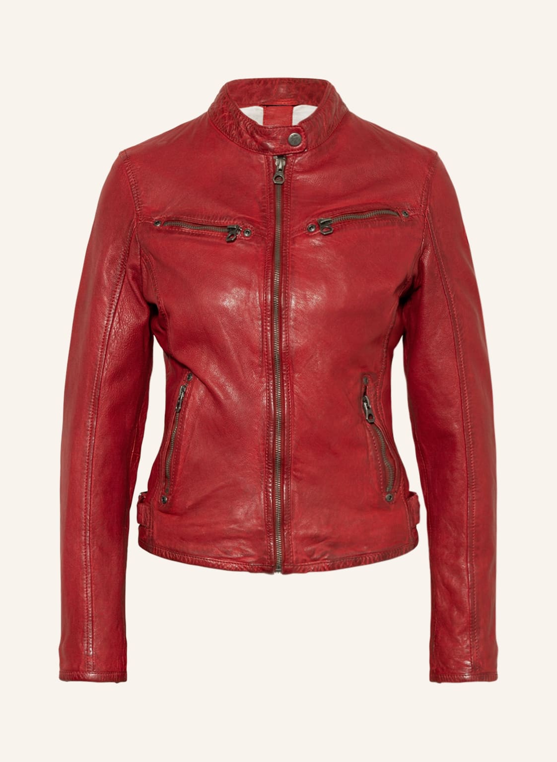 Image of Gipsy Lederjacke Gwdjura Lasov rot