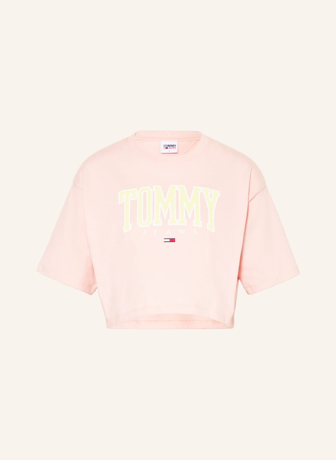 Image of Tommy Jeans Cropped-Shirt rosa